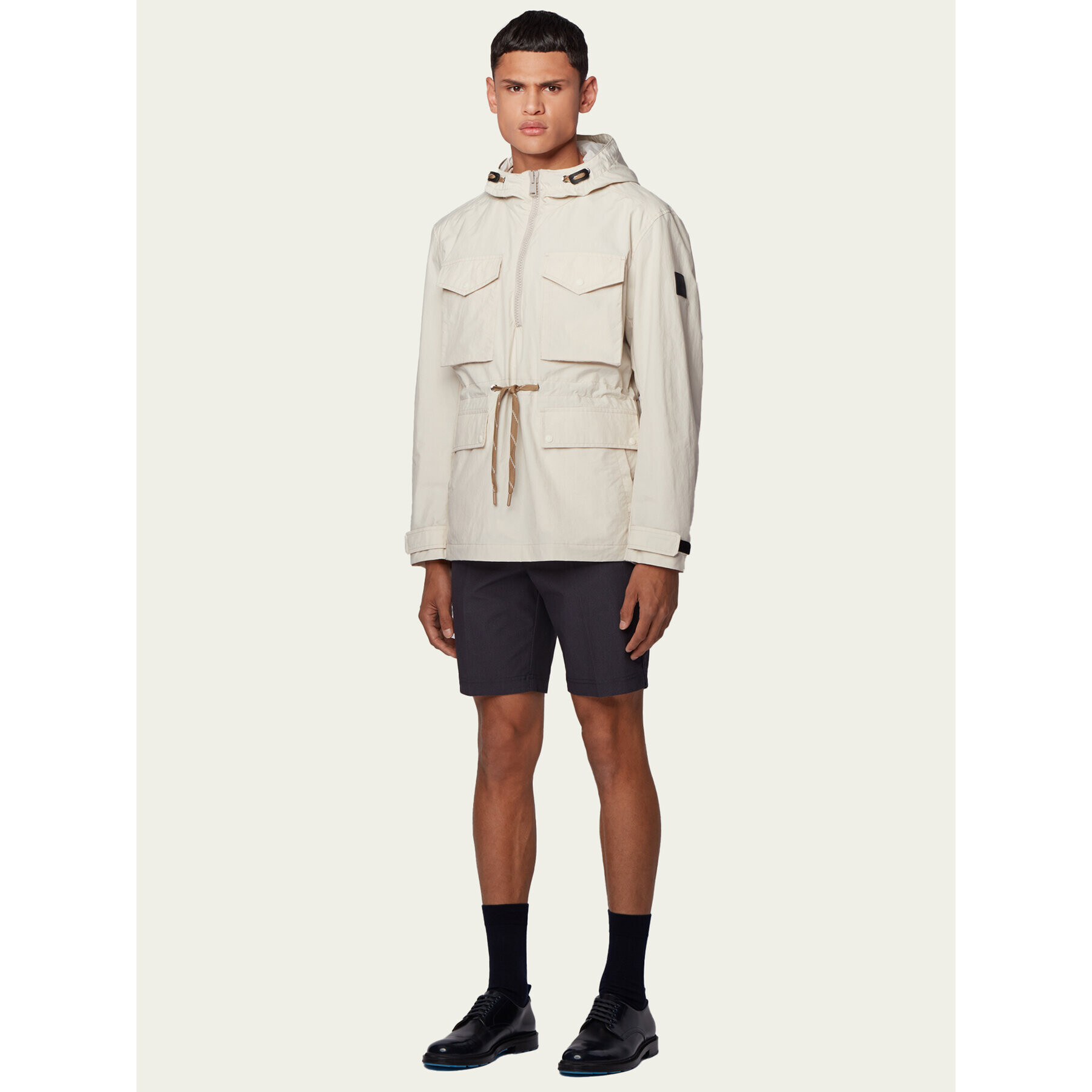 Boss Шорти от плат Slice 50440126 Тъмносин Regular Fit - Pepit.bg