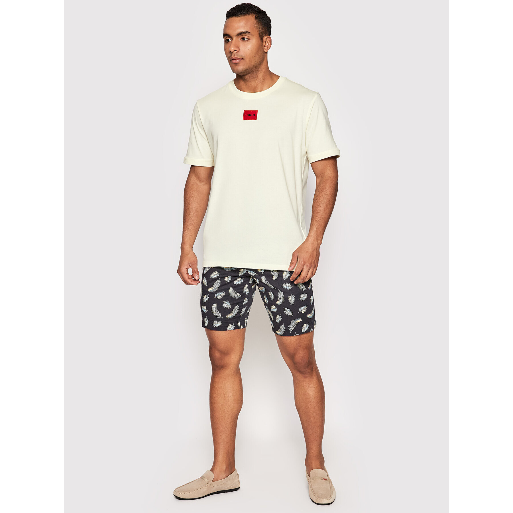 Boss Шорти от плат Slice 50468194 Тъмносин Slim Fit - Pepit.bg