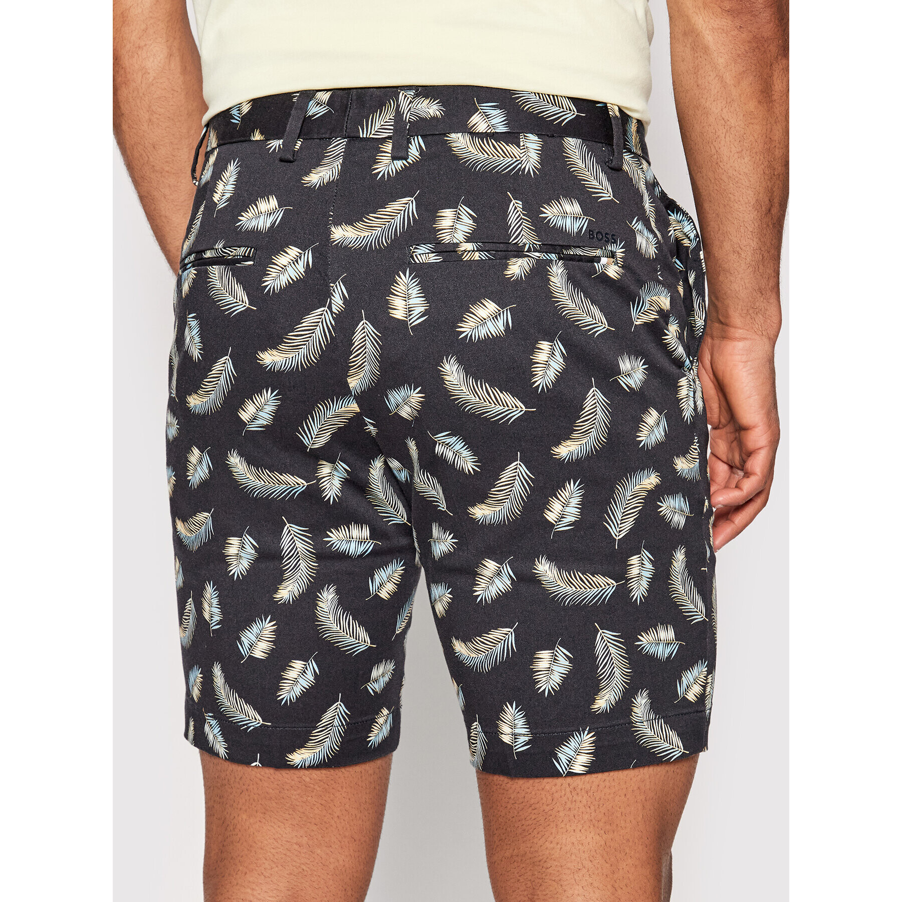 Boss Шорти от плат Slice 50468194 Тъмносин Slim Fit - Pepit.bg
