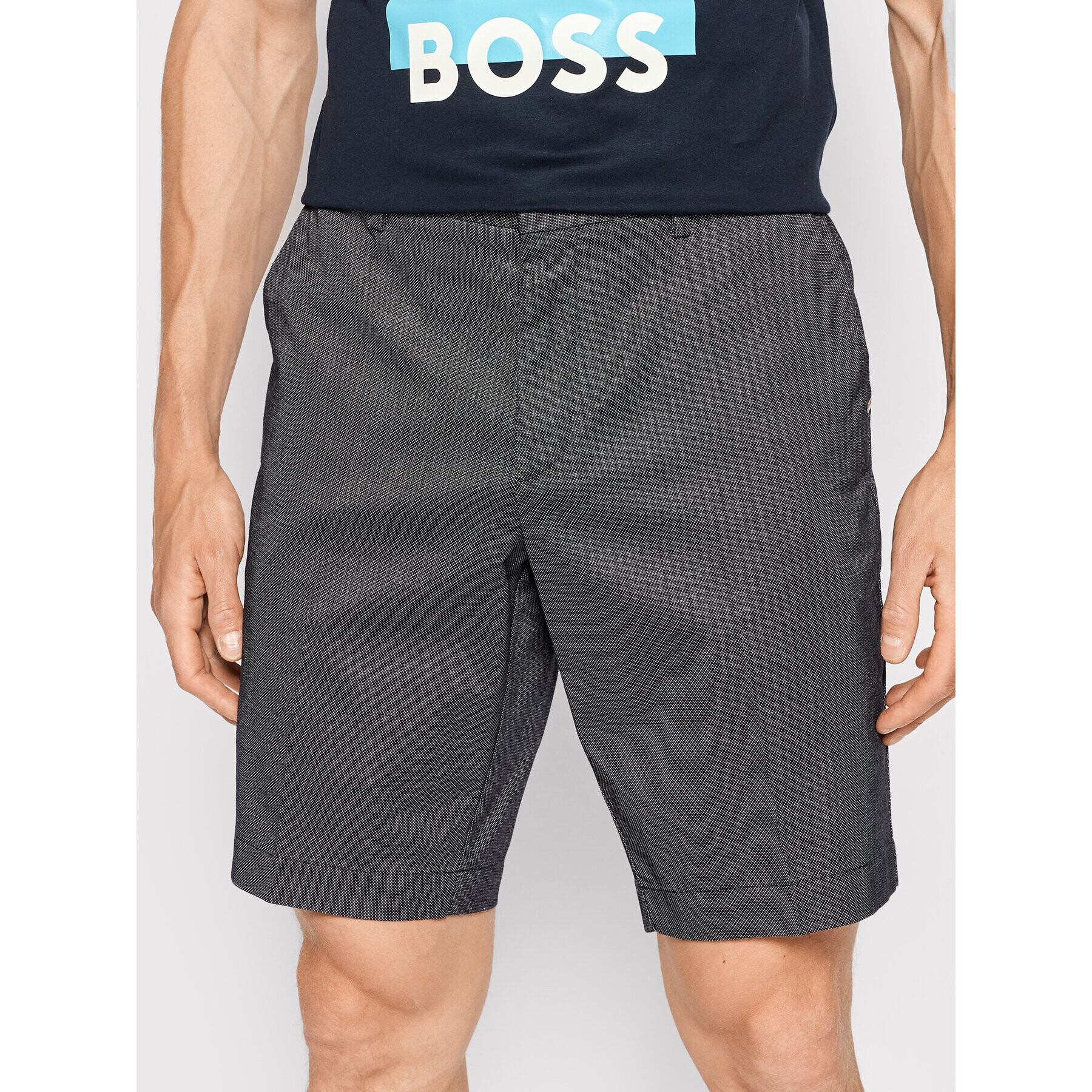 Boss Шорти от плат Slice 50468253 Сив Slim Fit - Pepit.bg