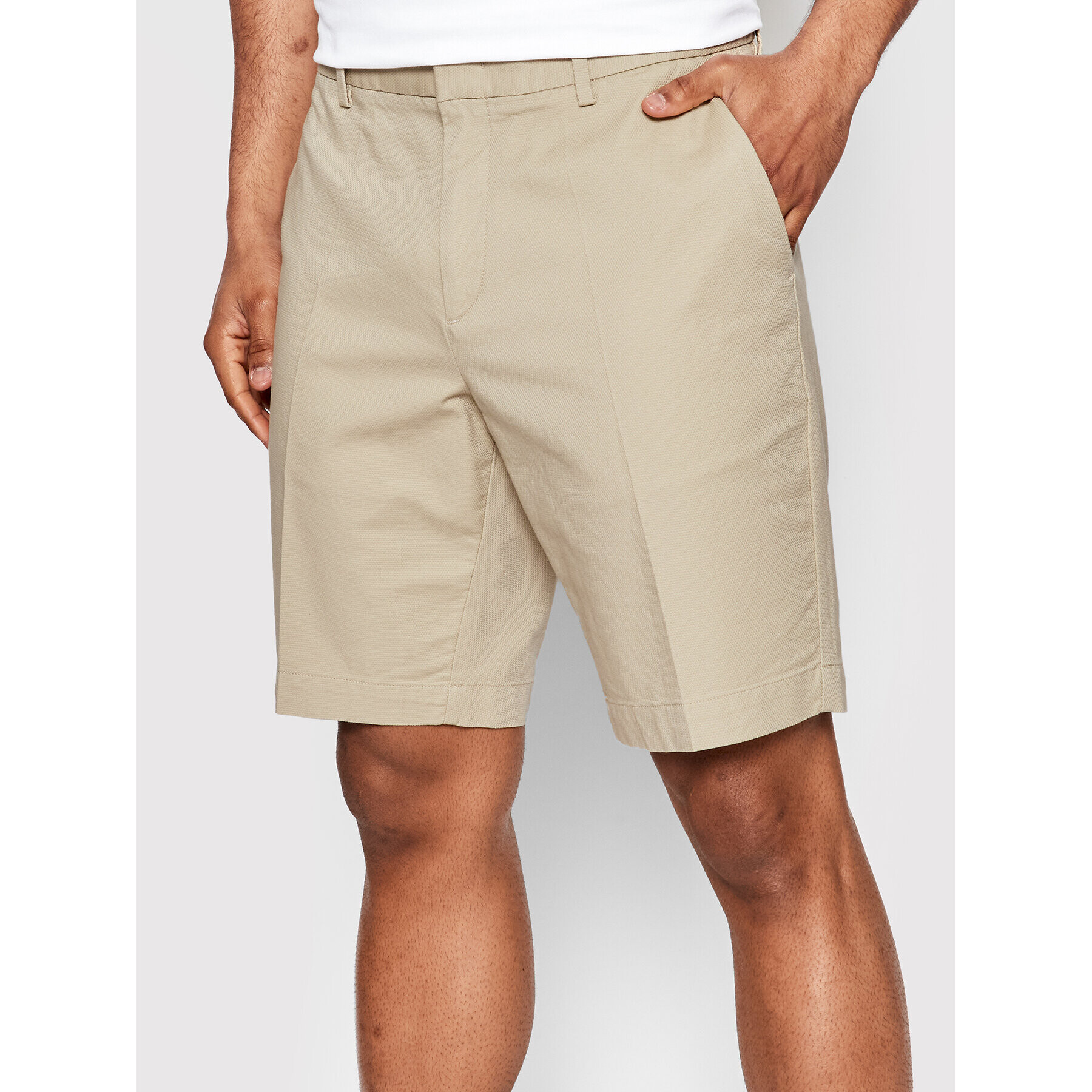 Boss Шорти от плат Slice 50472870 Бежов Slim Fit - Pepit.bg
