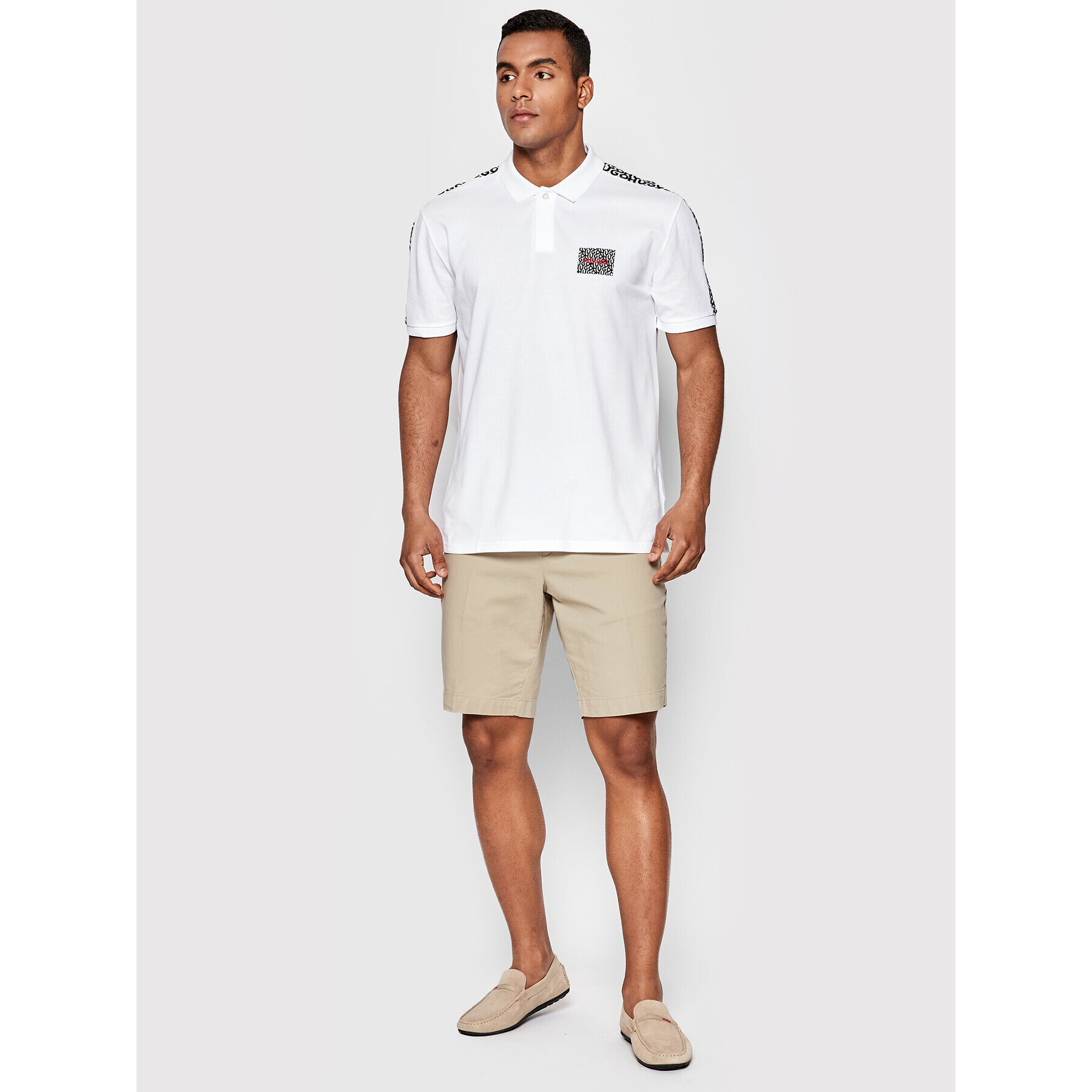 Boss Шорти от плат Slice 50472870 Бежов Slim Fit - Pepit.bg