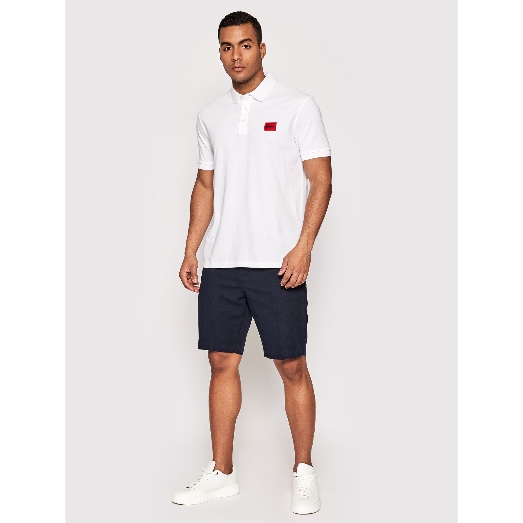 Boss Шорти от плат Slice 50472870 Тъмносин Slim Fit - Pepit.bg