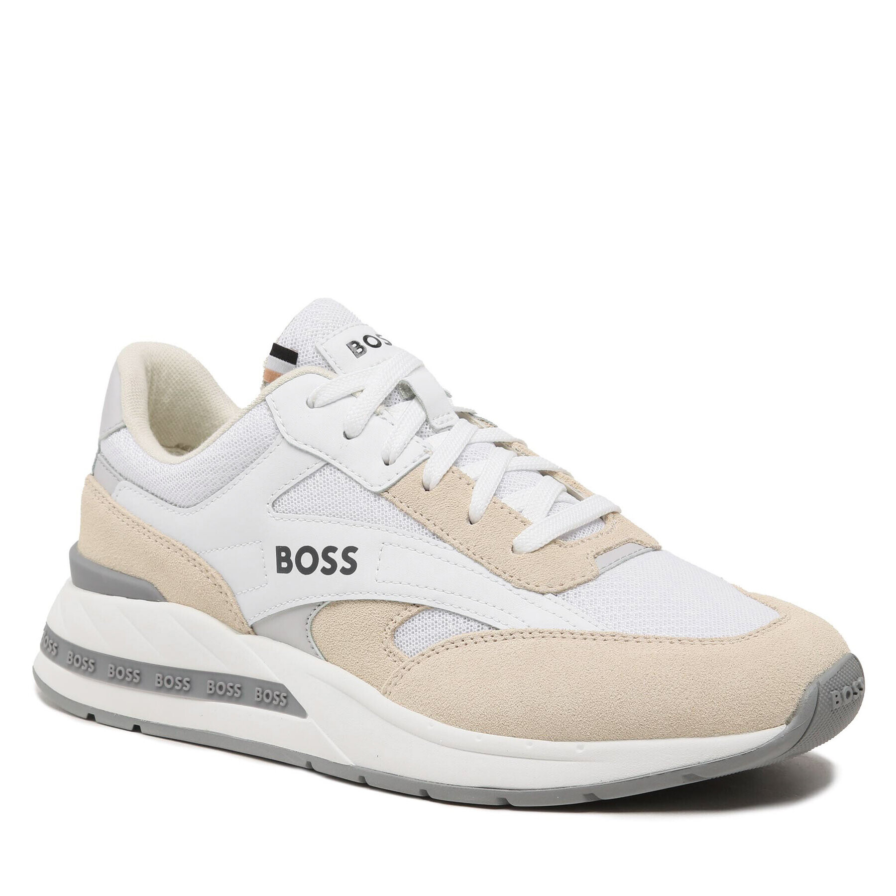 Boss Сникърси Kurt 50493214 Бял - Pepit.bg
