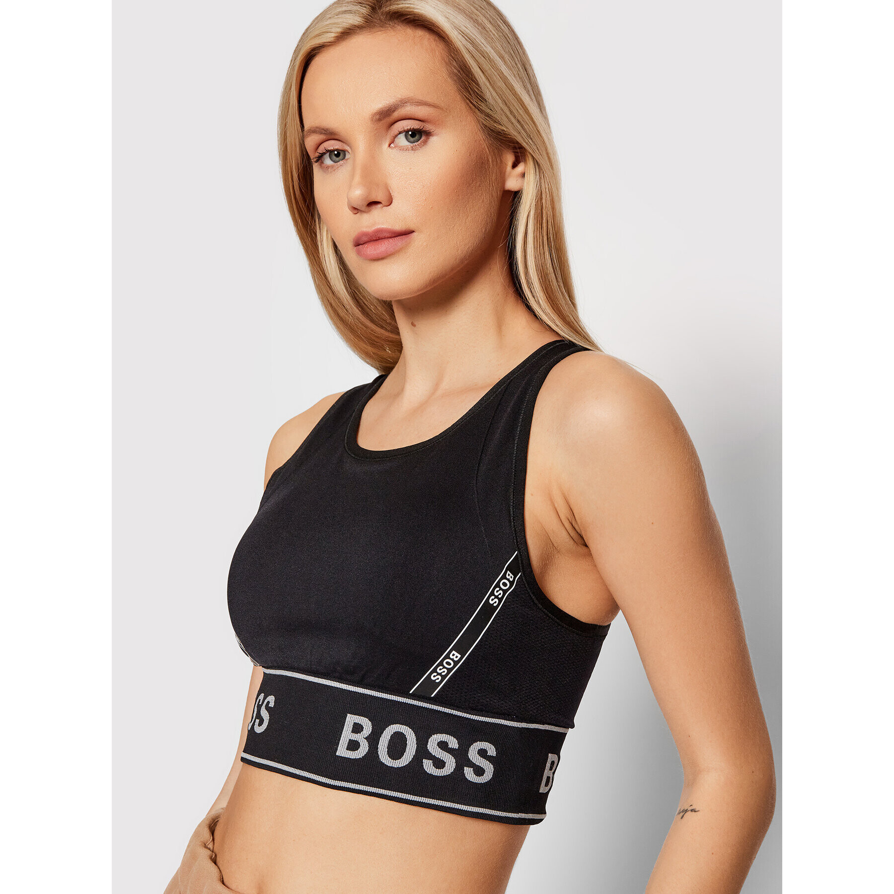 Boss Спортен сутиен C_Eamina_UW 50466271 Черен Slim Fit - Pepit.bg