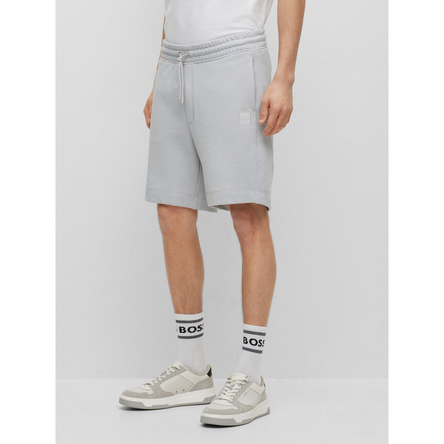 Boss Спортни шорти 50468454 Сив Regular Fit - Pepit.bg