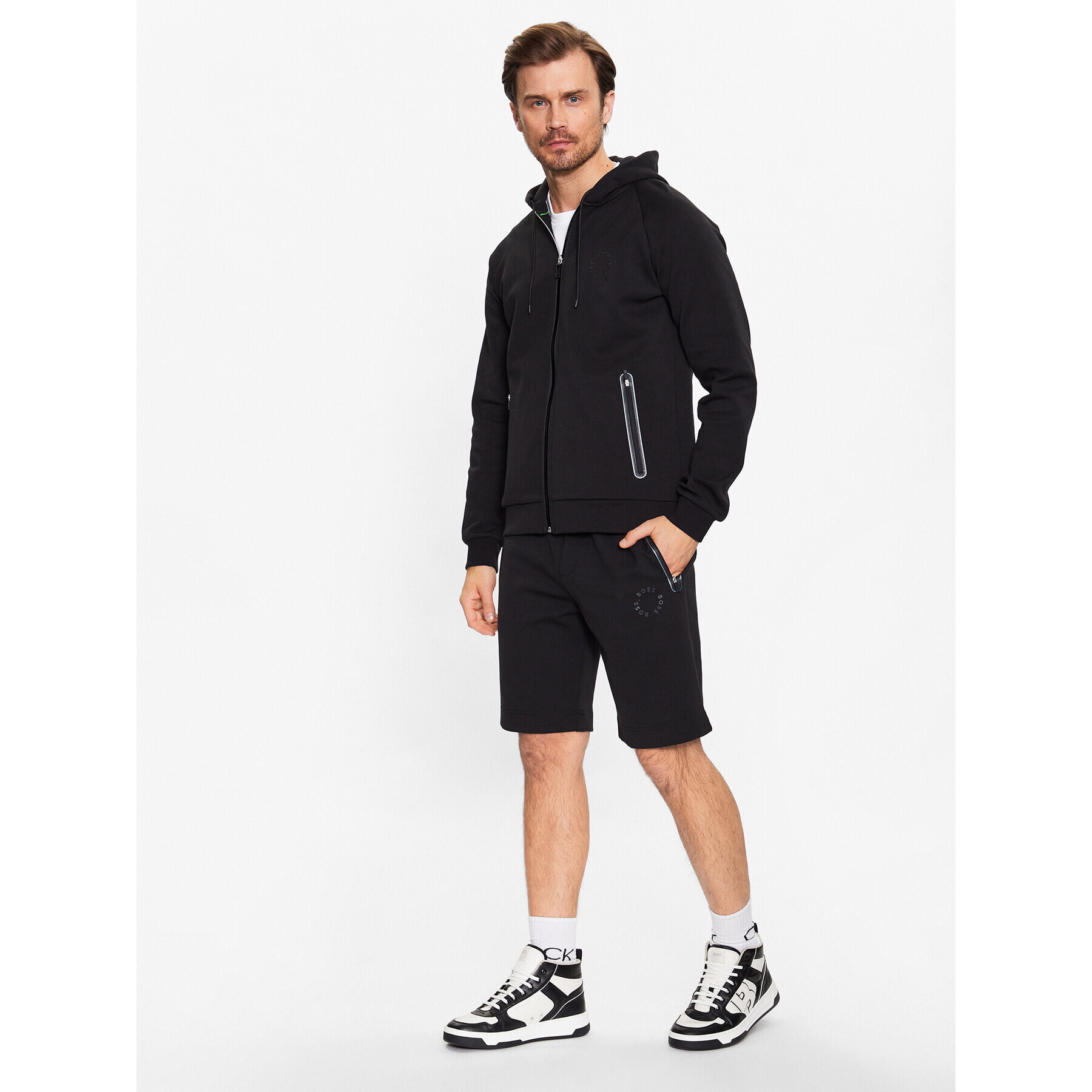 Boss Спортни шорти 50487954 Черен Regular Fit - Pepit.bg