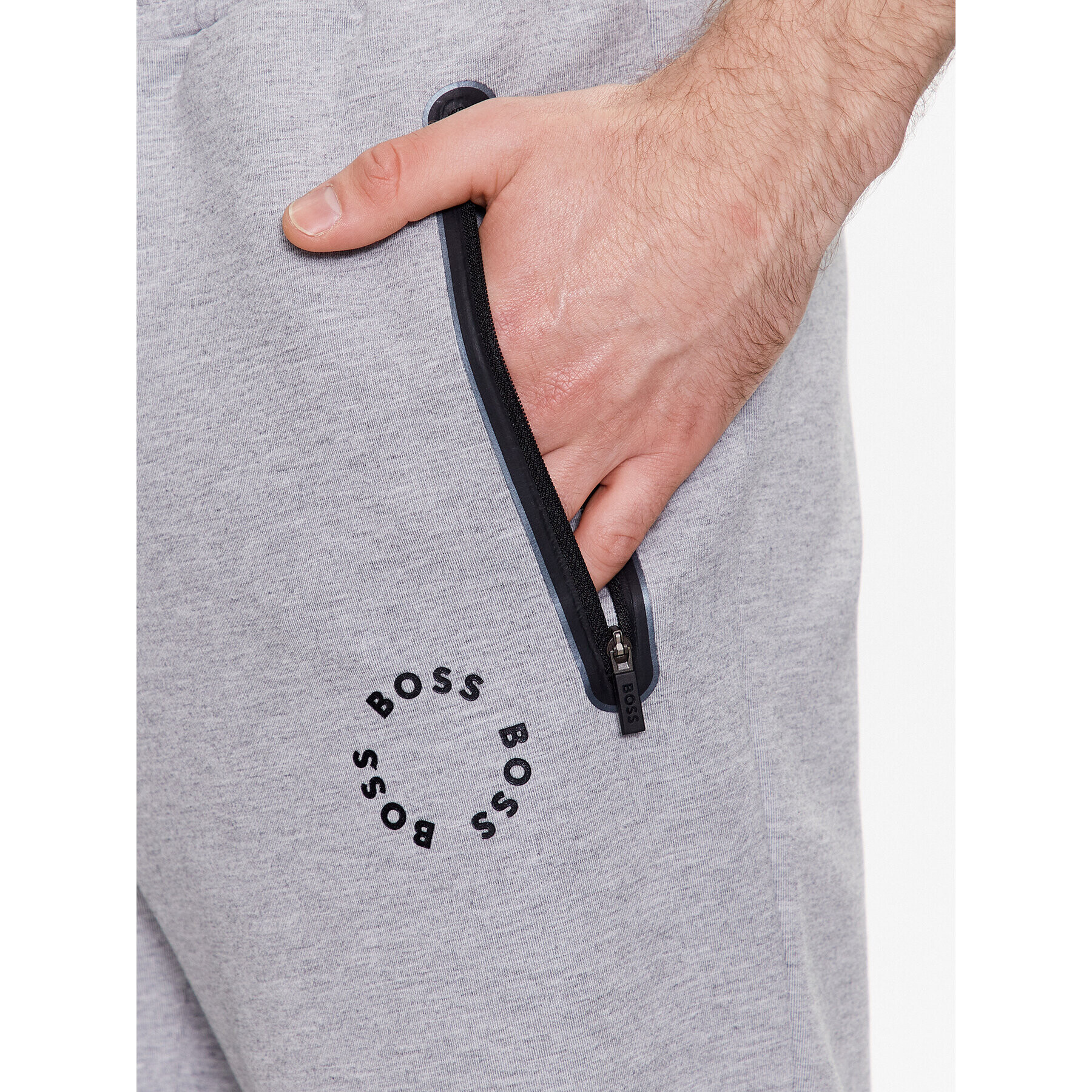 Boss Спортни шорти 50487954 Сив Regular Fit - Pepit.bg