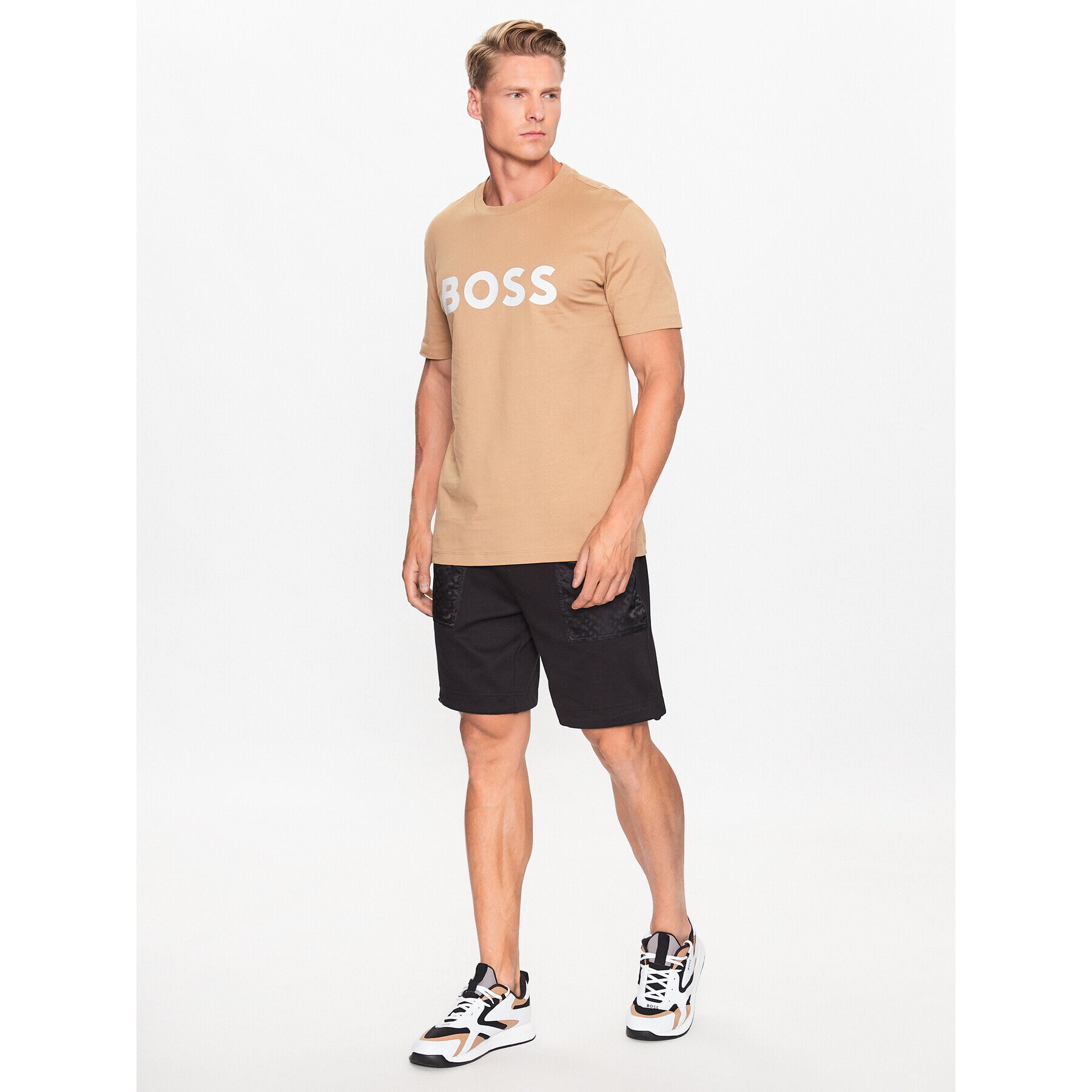 Boss Спортни шорти 50494060 Черен Regular Fit - Pepit.bg