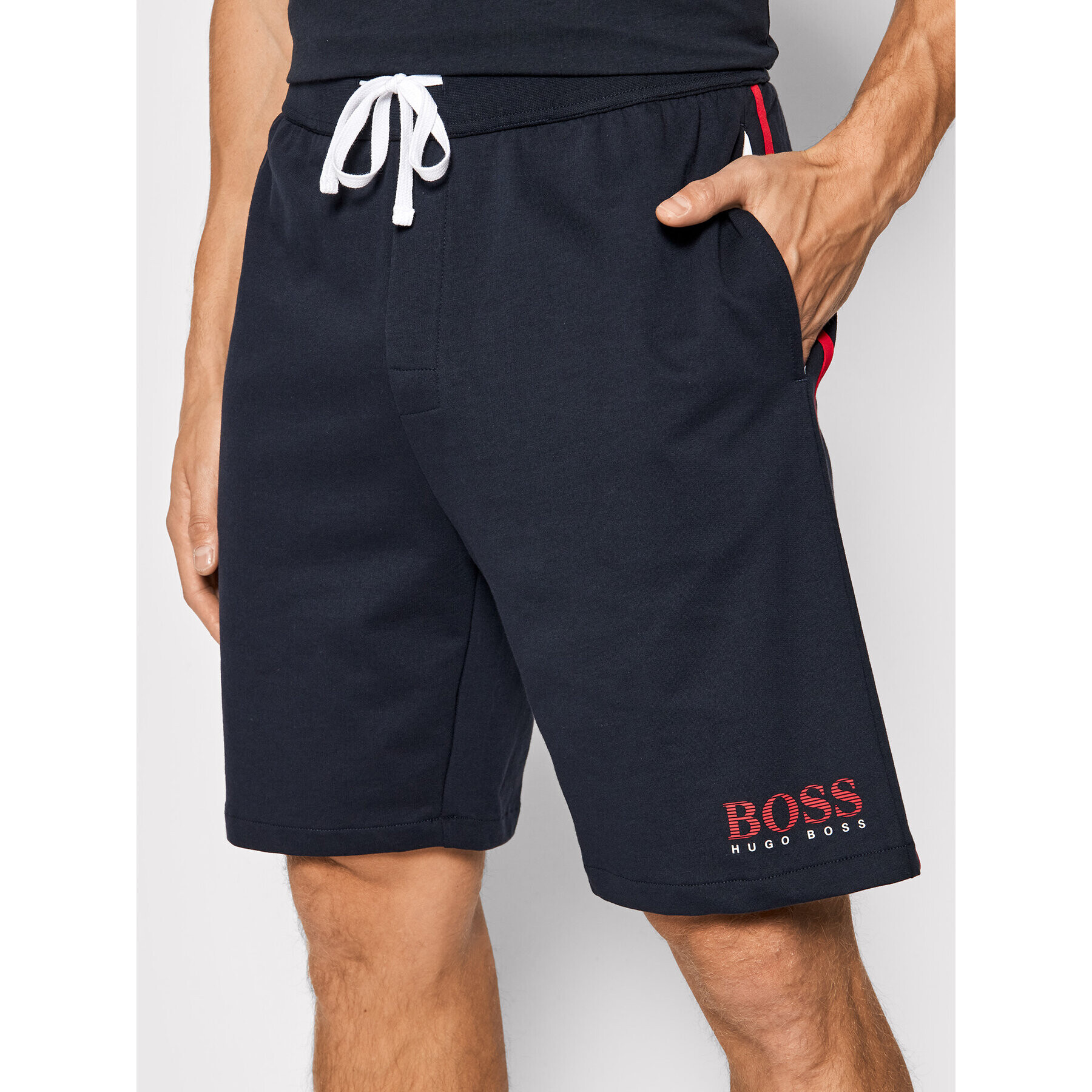 Boss Спортни шорти Authentic 50452260 Тъмносин Regular Fit - Pepit.bg