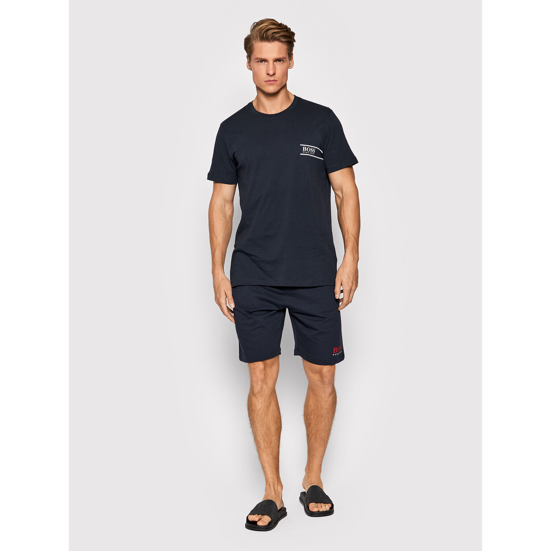 Boss Спортни шорти Authentic 50452260 Тъмносин Regular Fit - Pepit.bg