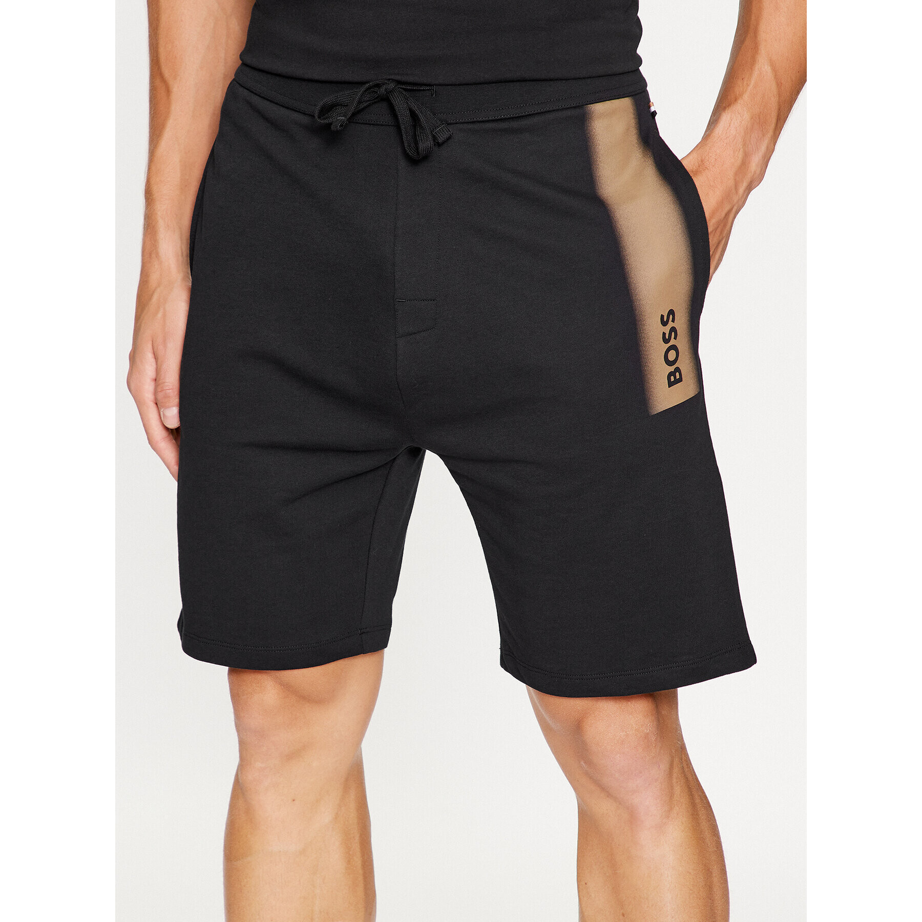 Boss Спортни шорти Authentic 50503069 Черен Regular Fit - Pepit.bg