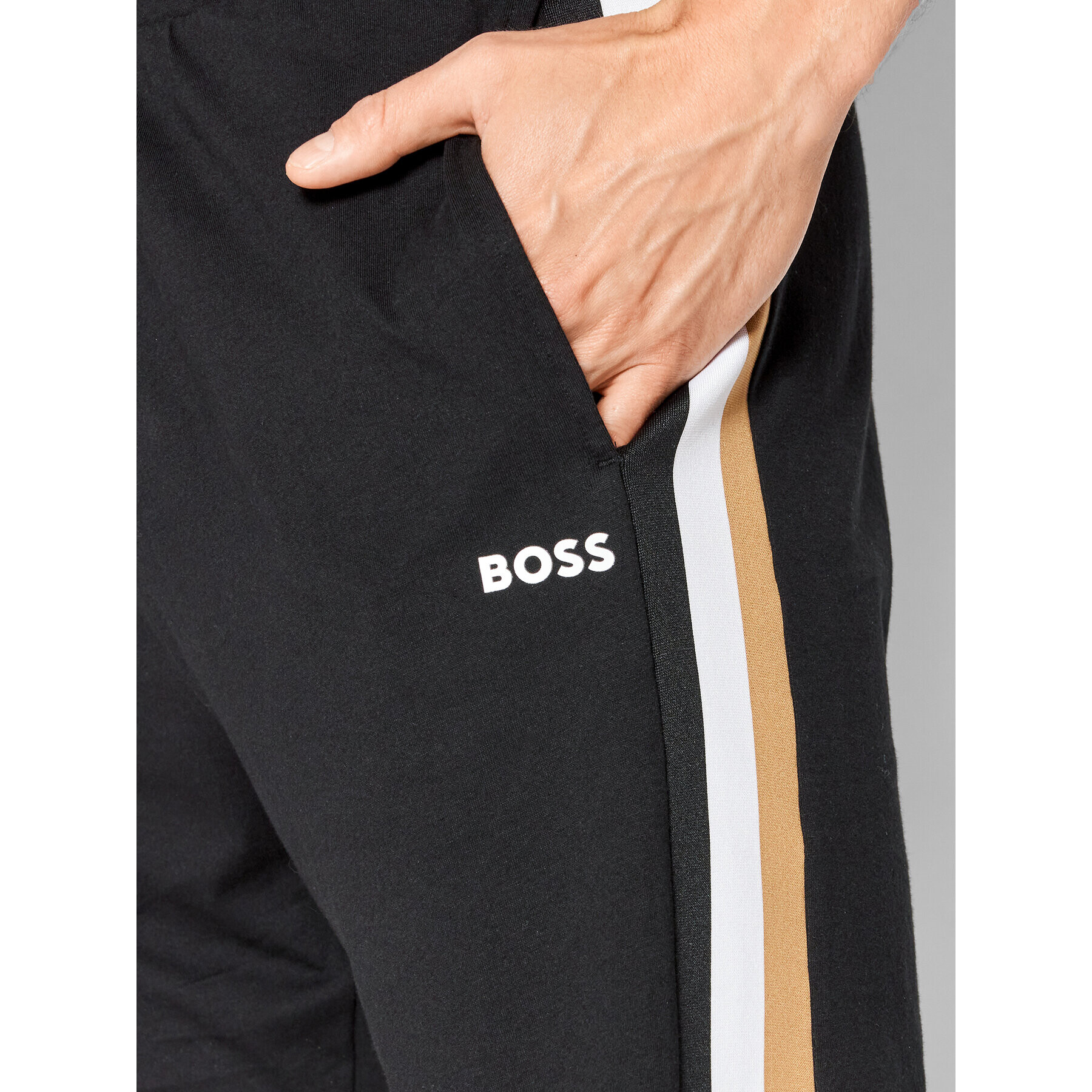 Boss Спортни шорти Fashion 50469633 Черен Regular Fit - Pepit.bg