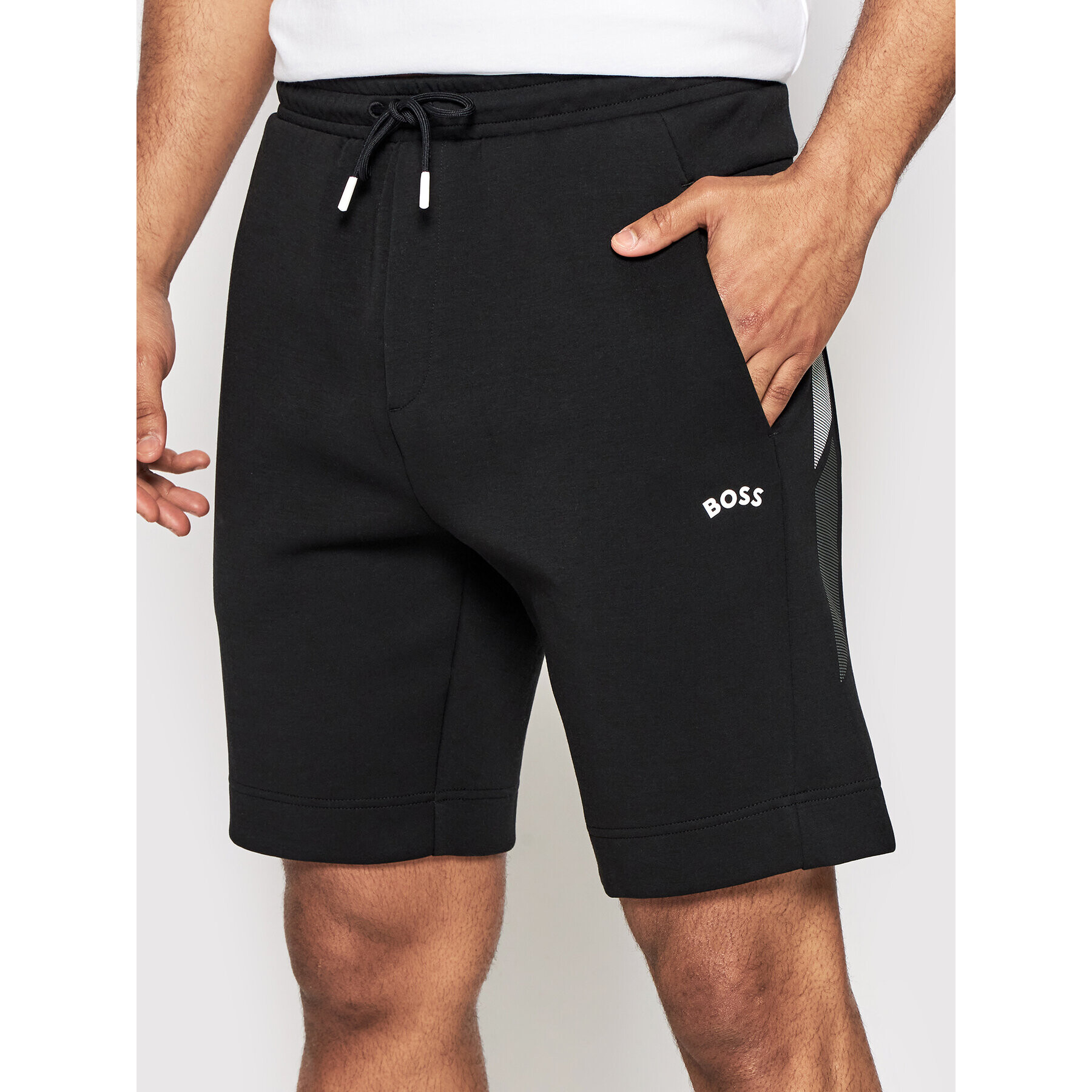 Boss Спортни шорти Headio 2 50469379 Черен Regular Fit - Pepit.bg
