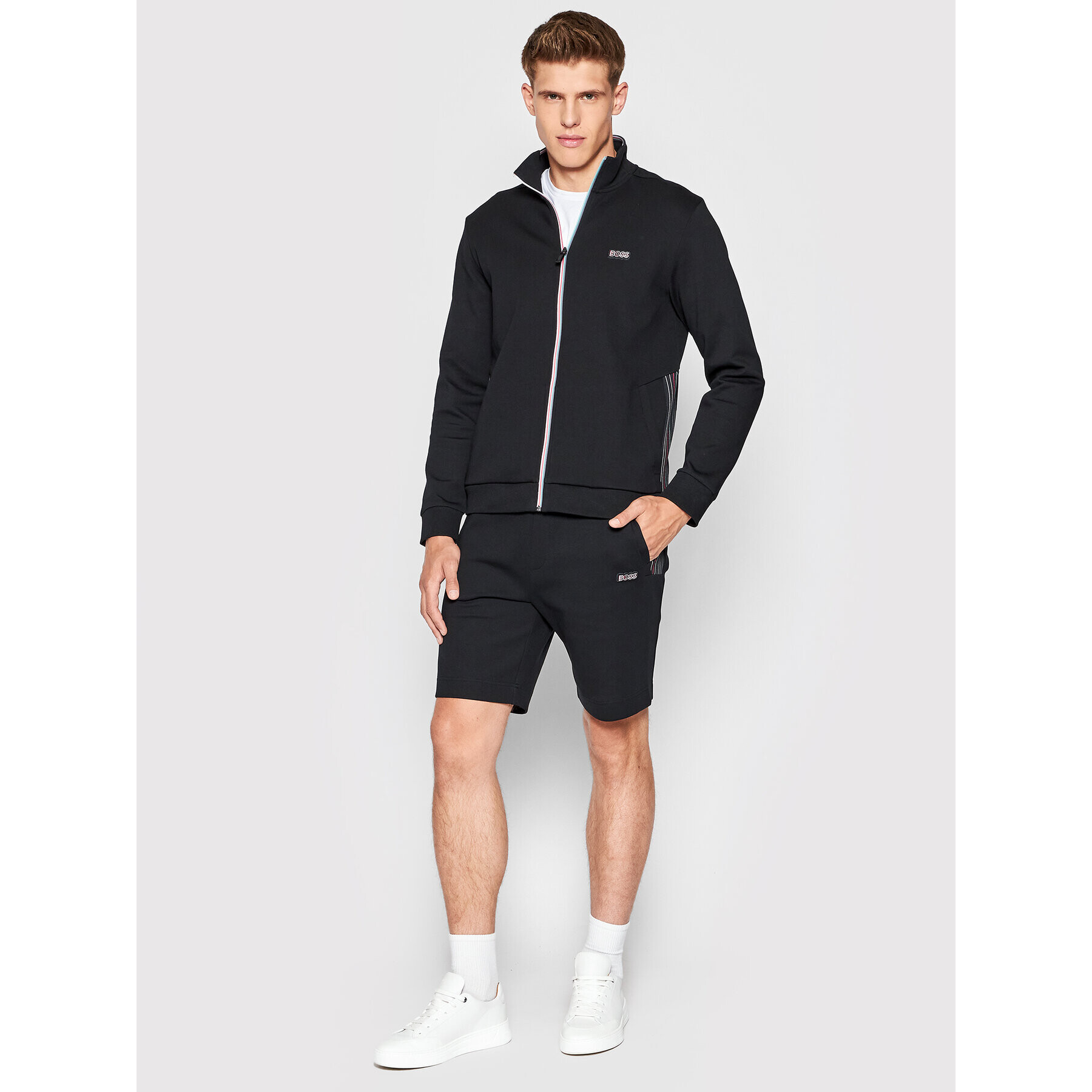 Boss Спортни шорти Headlo 1 50471897 Черен Regular Fit - Pepit.bg