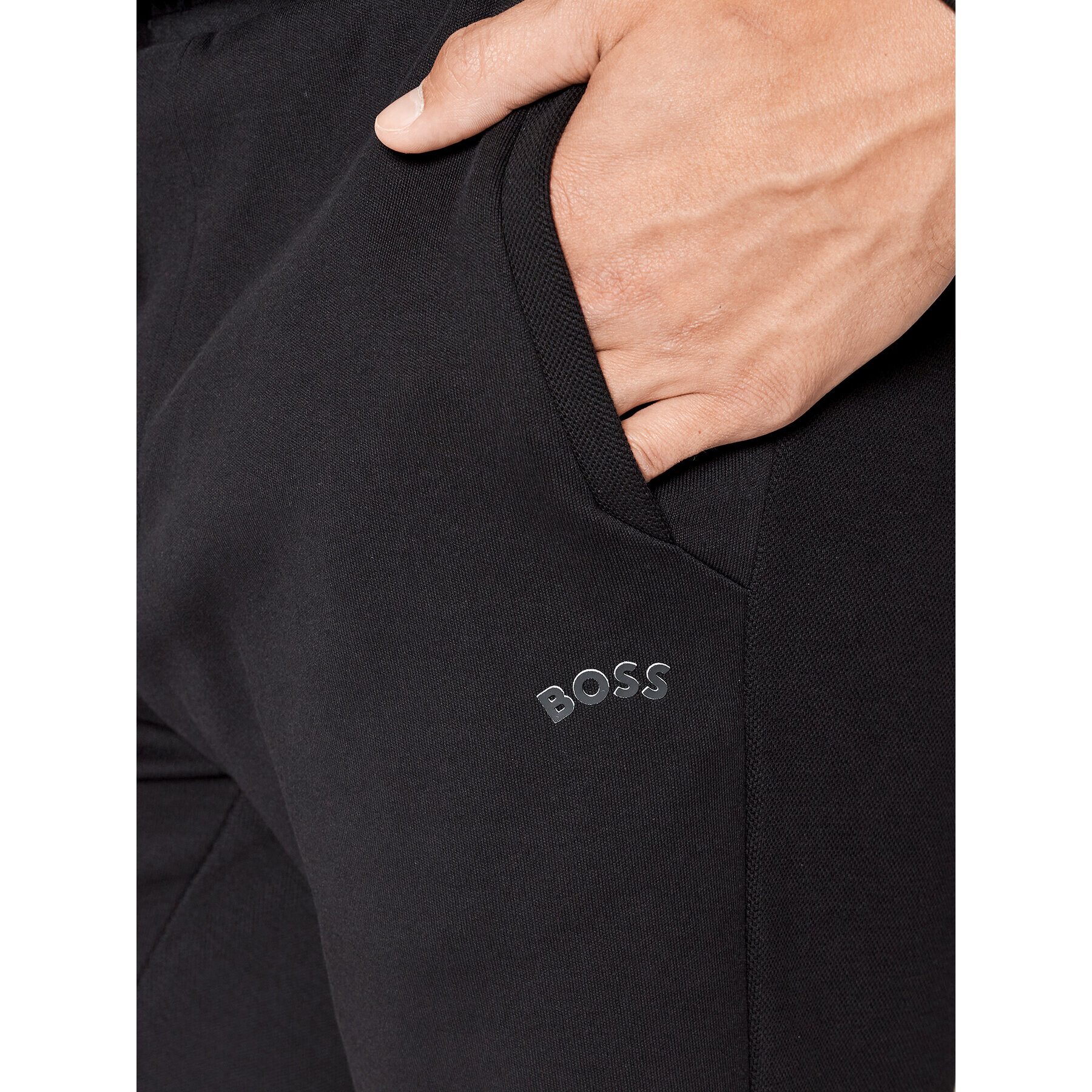 Boss Спортни шорти Headlo Curved 50471850 Черен Regular Fit - Pepit.bg