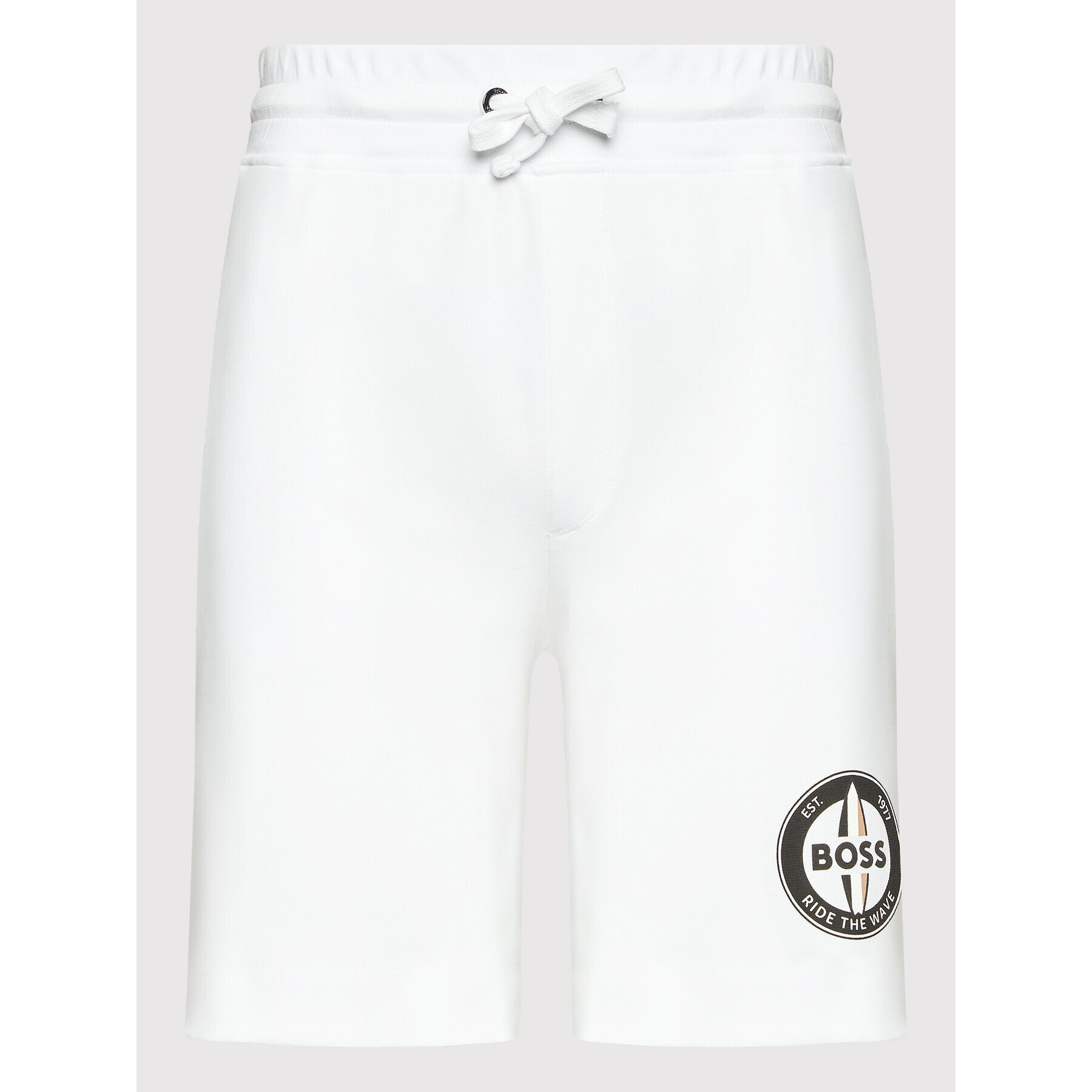 Boss Спортни шорти Jisan 50469223 Бял Regular Fit - Pepit.bg