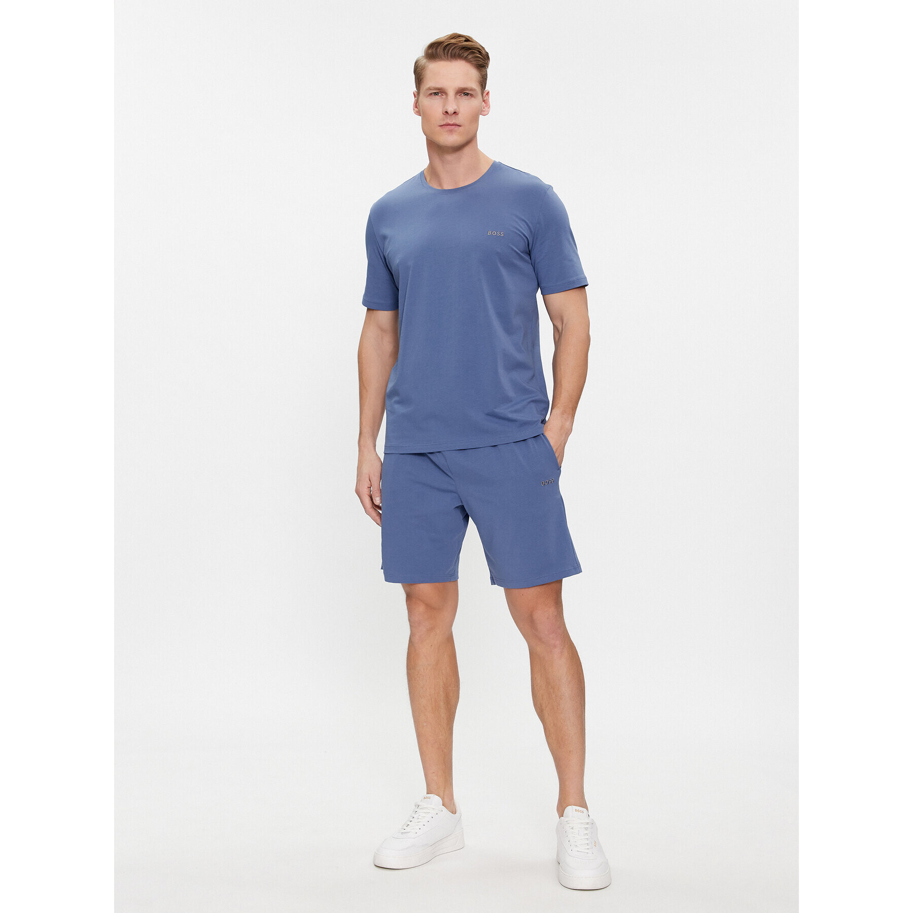 Boss Спортни шорти Mix&Match Short Cw 50515314 Син Regular Fit - Pepit.bg