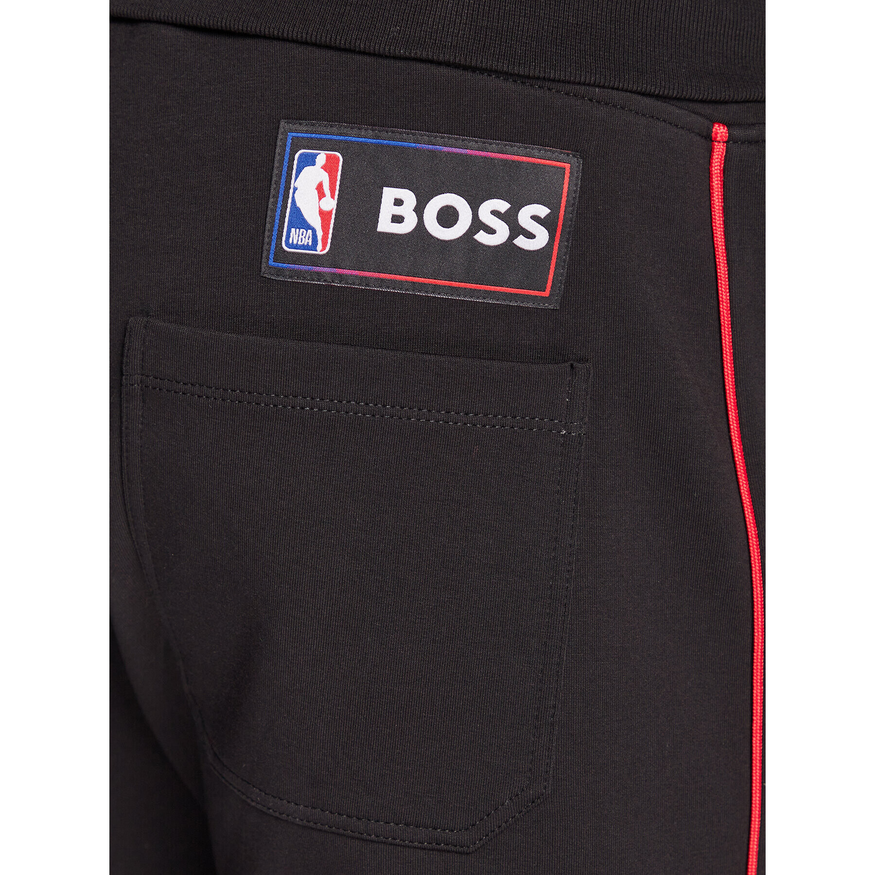 Boss Спортни шорти NBA Slam_2 50477426 Черен Regular Fit - Pepit.bg