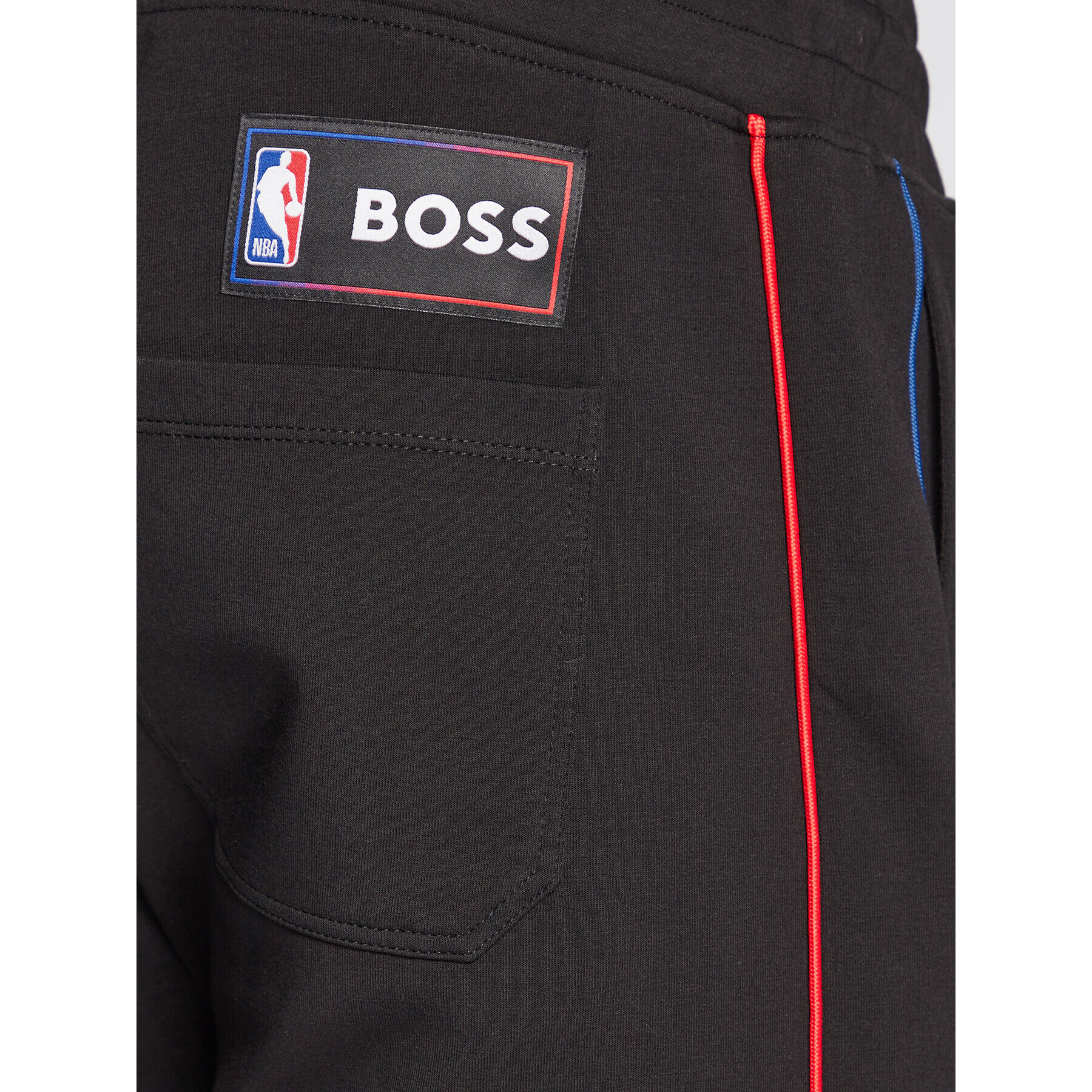 Boss Спортни шорти NBA Slam_2 50477426 Черен Regular Fit - Pepit.bg