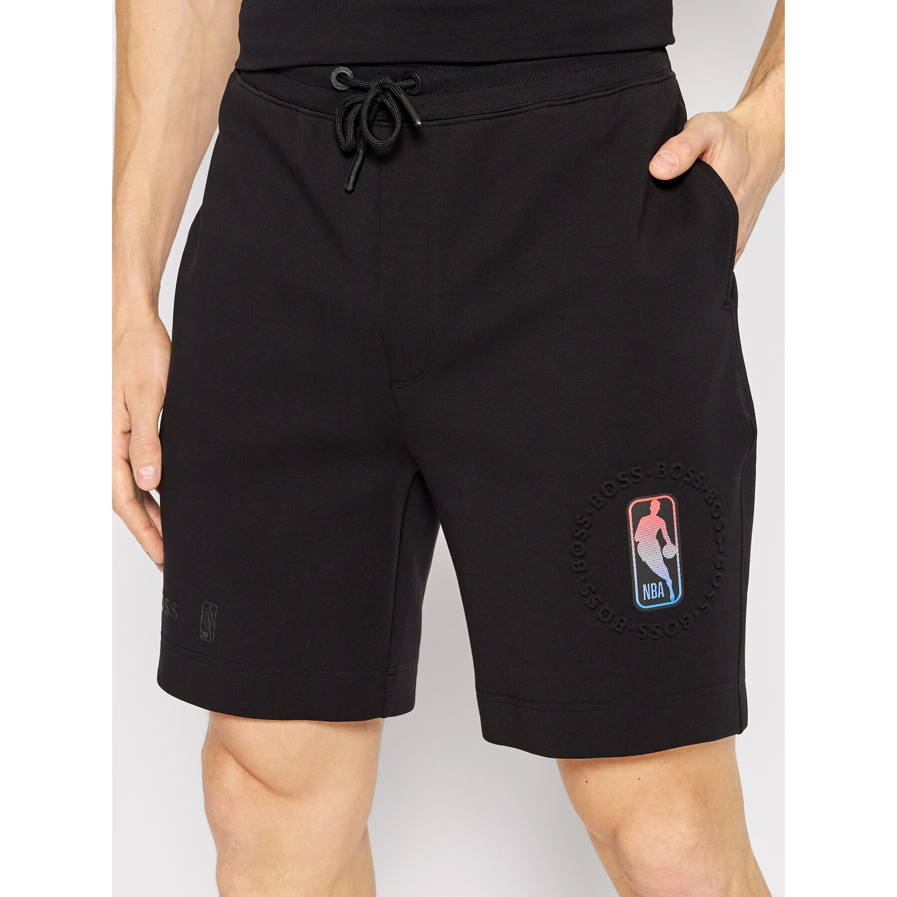 Boss Спортни шорти NBA Slam 50469441 Черен Regular Fit - Pepit.bg