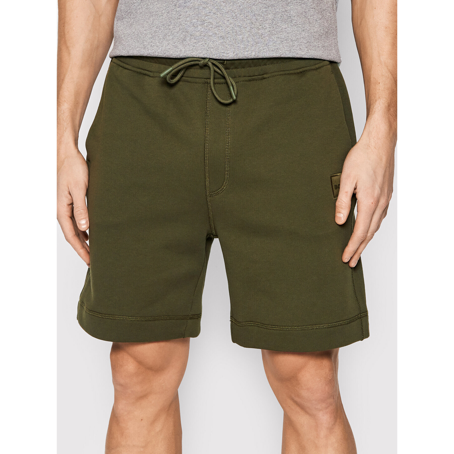 Boss Спортни шорти Sewalk 50468454 Зелен Regular FIt - Pepit.bg