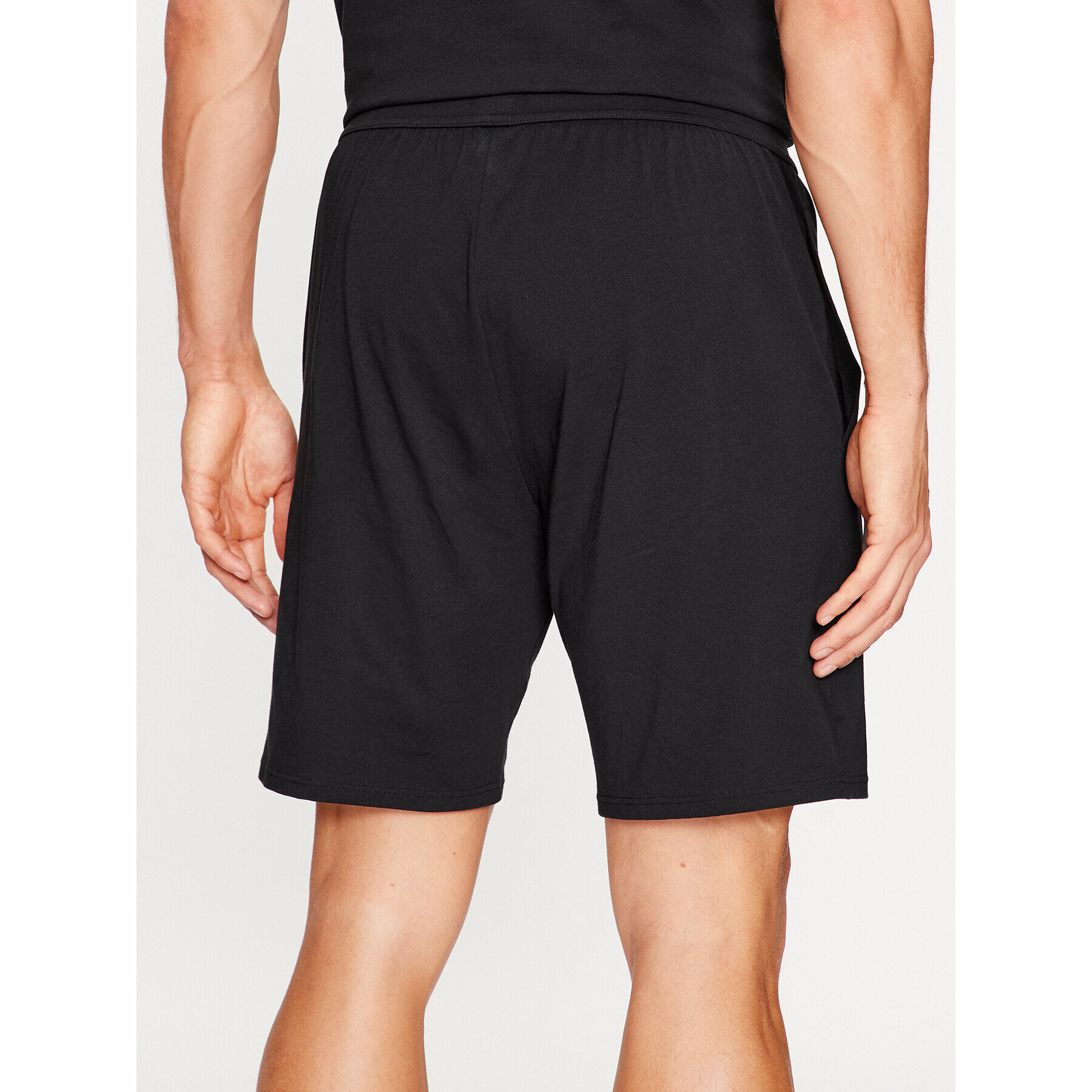 Boss Спортни шорти Unique 50502860 Черен Regular Fit - Pepit.bg