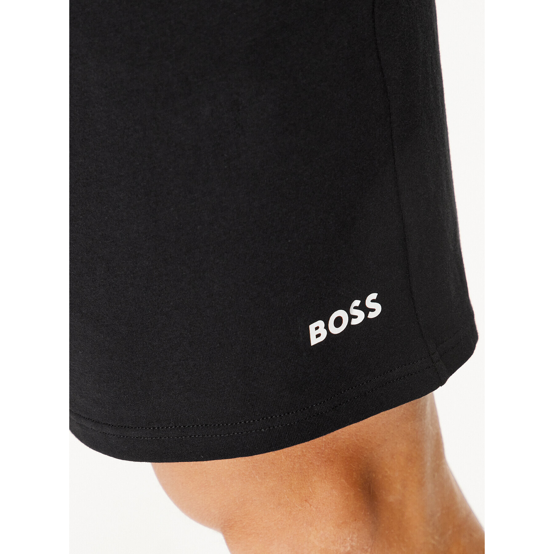 Boss Спортни шорти Unique 50502860 Черен Regular Fit - Pepit.bg