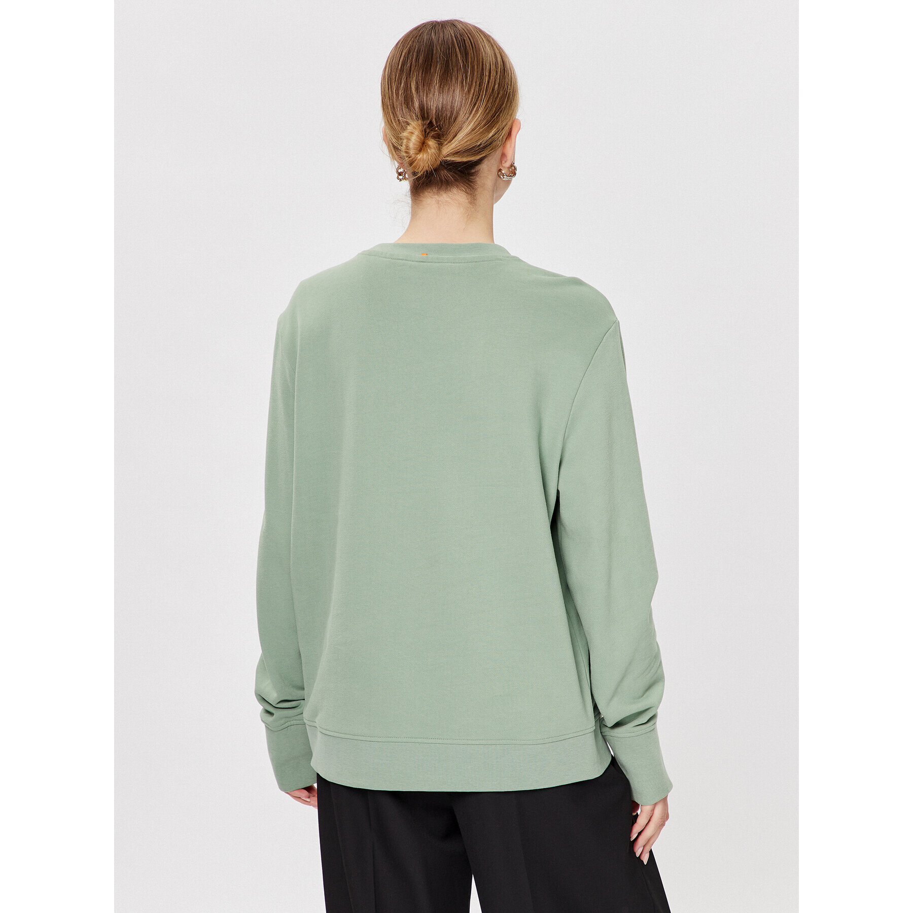 Boss Суитшърт C_Ella 50468357 Зелен Relaxed Fit - Pepit.bg