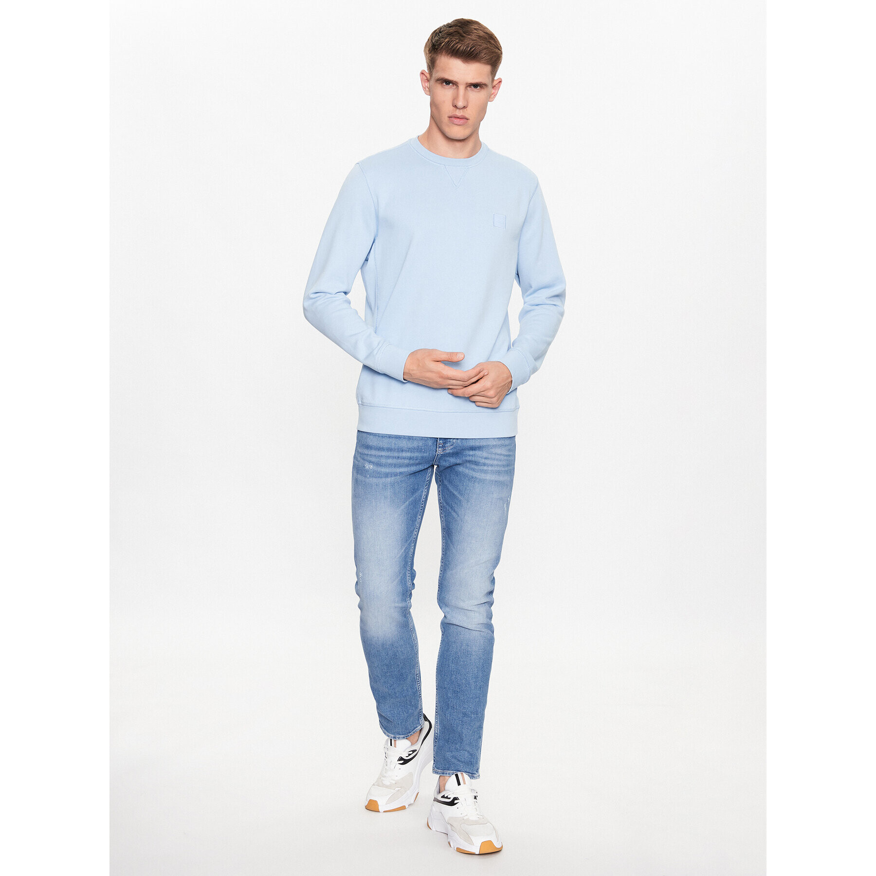 Boss Суитшърт 50468443 Син Relaxed Fit - Pepit.bg