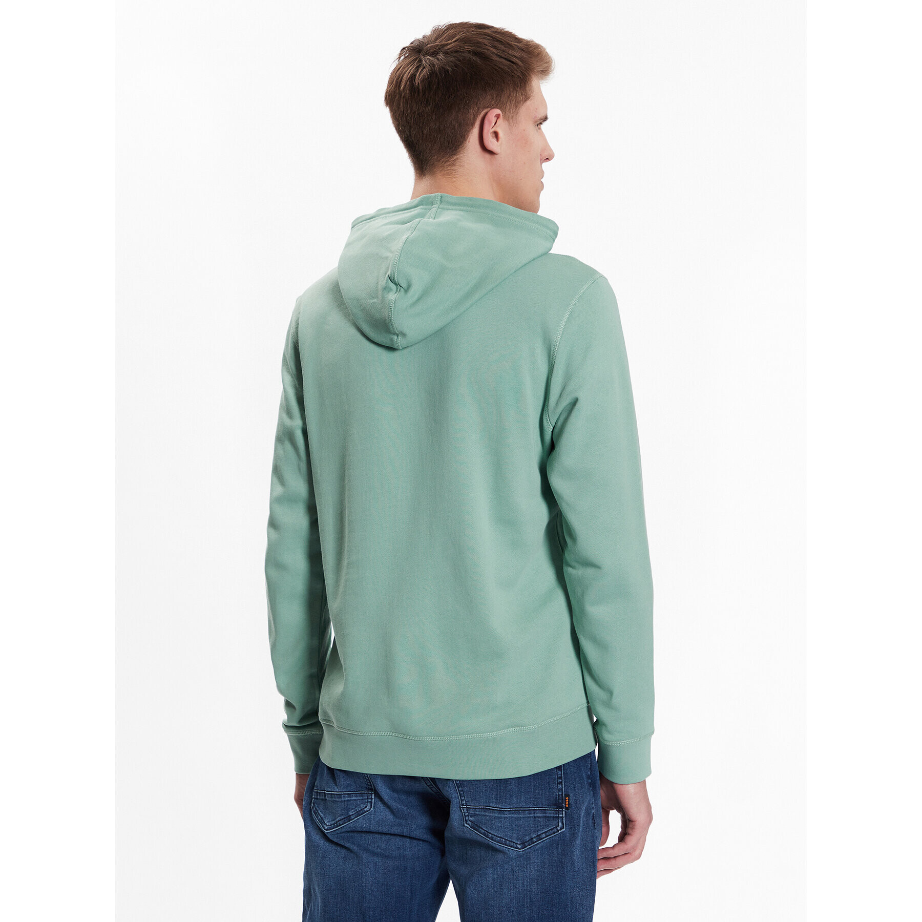 Boss Суитшърт 50468445 Зелен Regular Fit - Pepit.bg