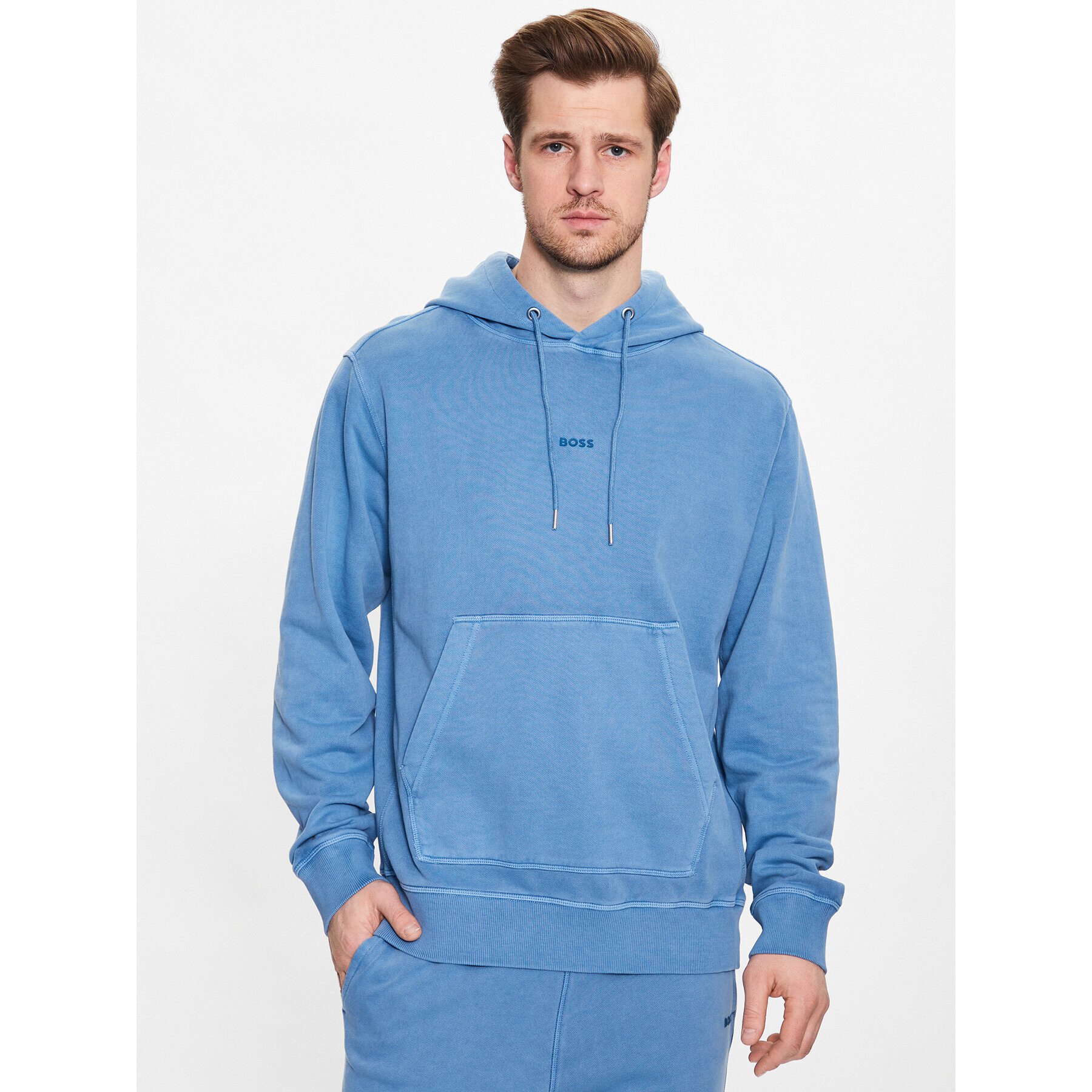 Boss Суитшърт 50472411 Син Regular Fit - Pepit.bg
