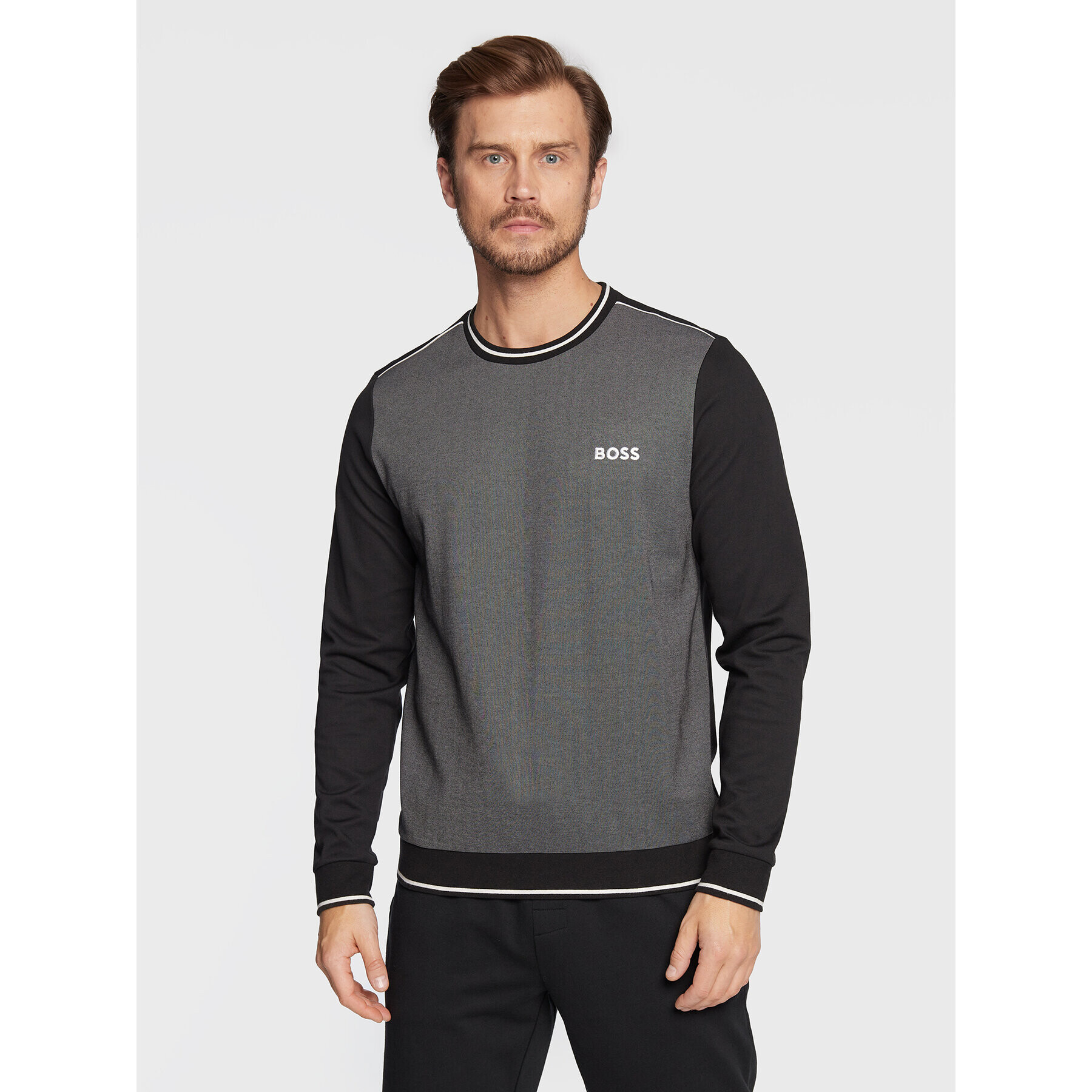 Boss Суитшърт 50480555 Сив Regular Fit - Pepit.bg
