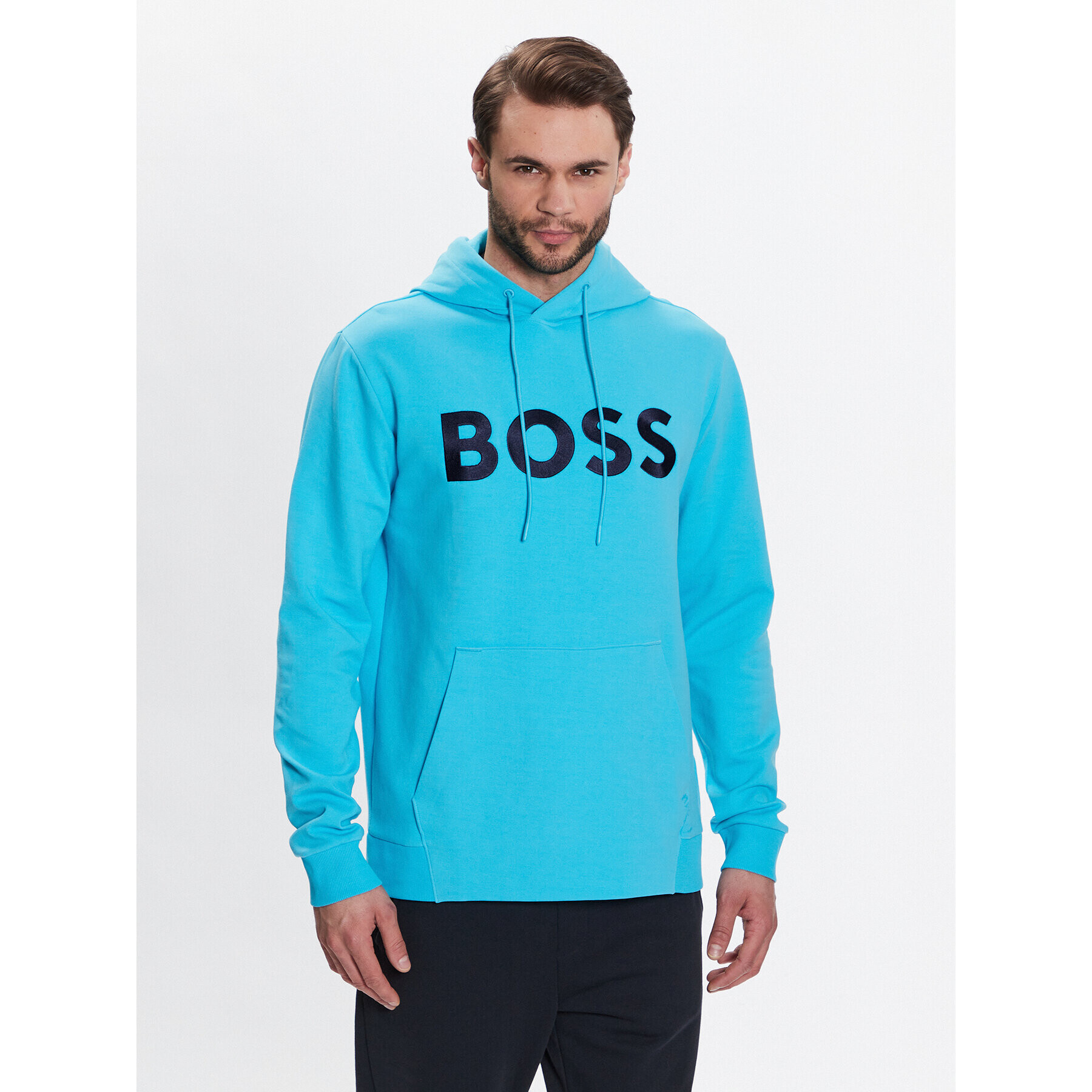 Boss Суитшърт 50482887 Син Relaxed Fit - Pepit.bg