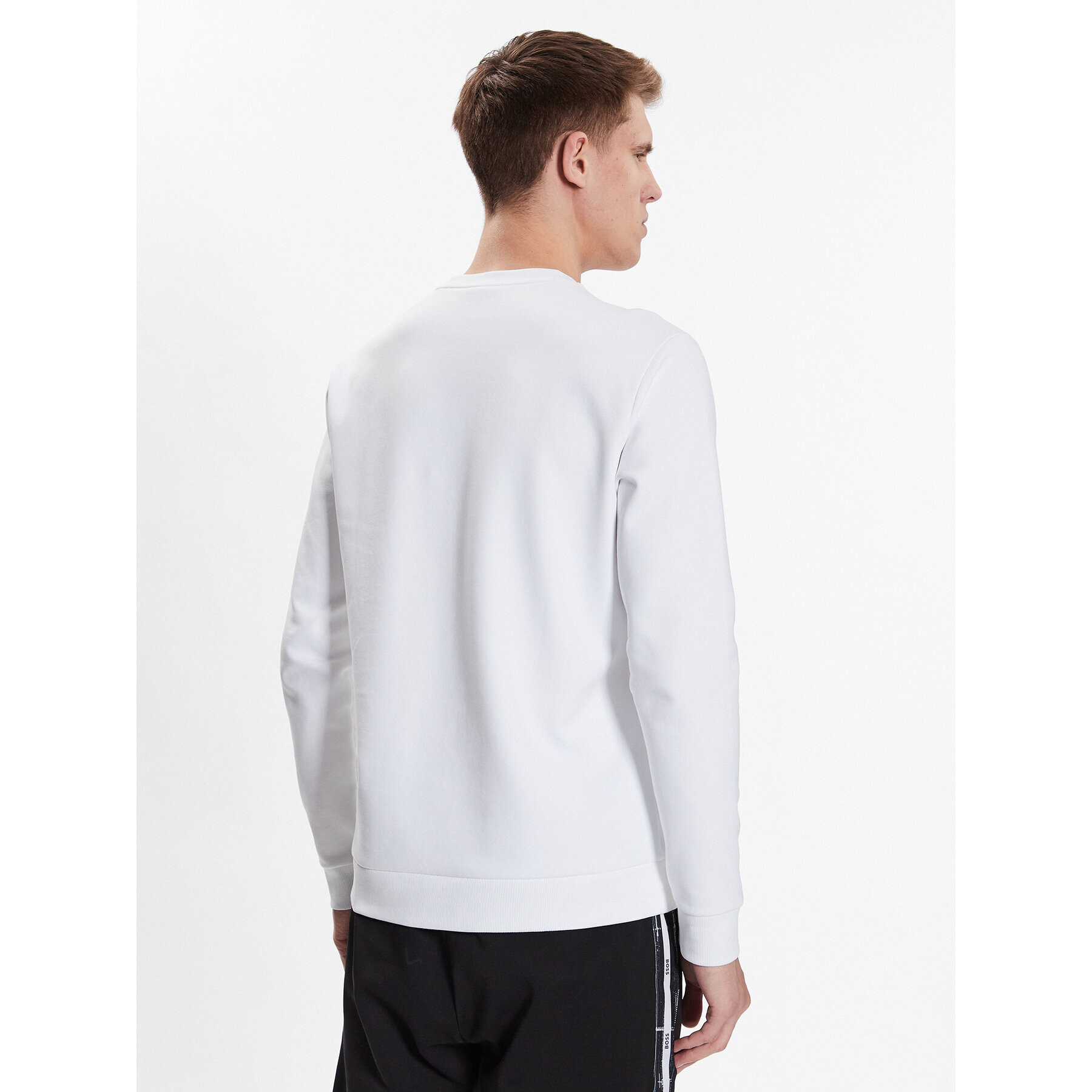Boss Суитшърт 50482898 Бял Relaxed Fit - Pepit.bg
