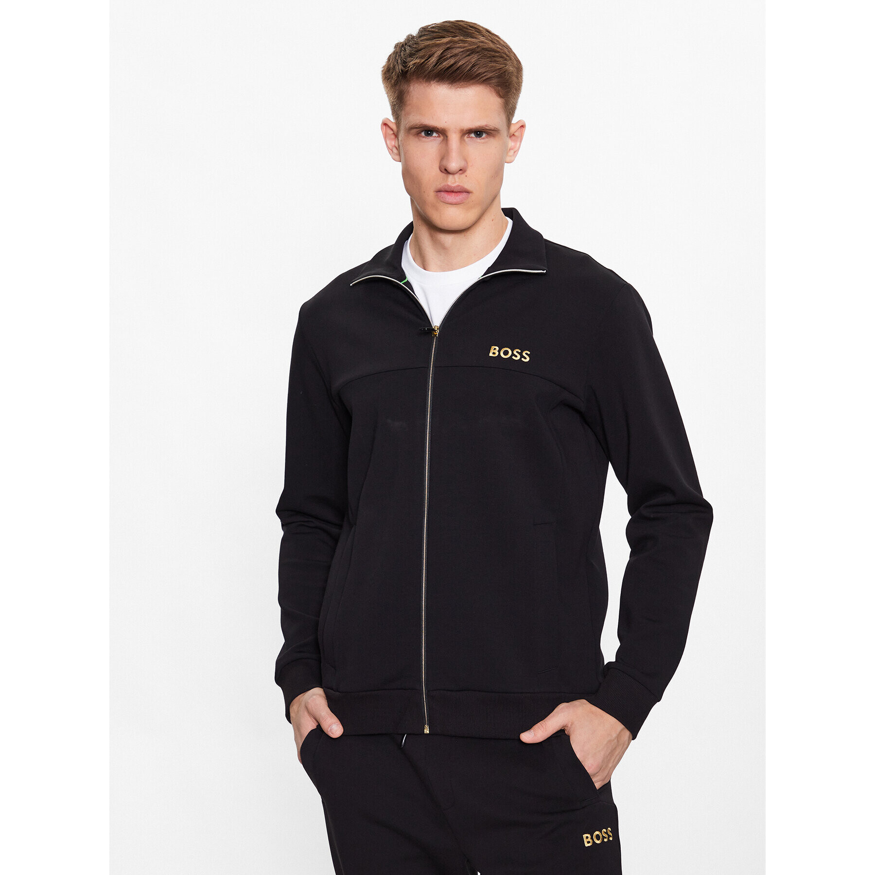 Boss Суитшърт 50482899 Черен Relaxed Fit - Pepit.bg