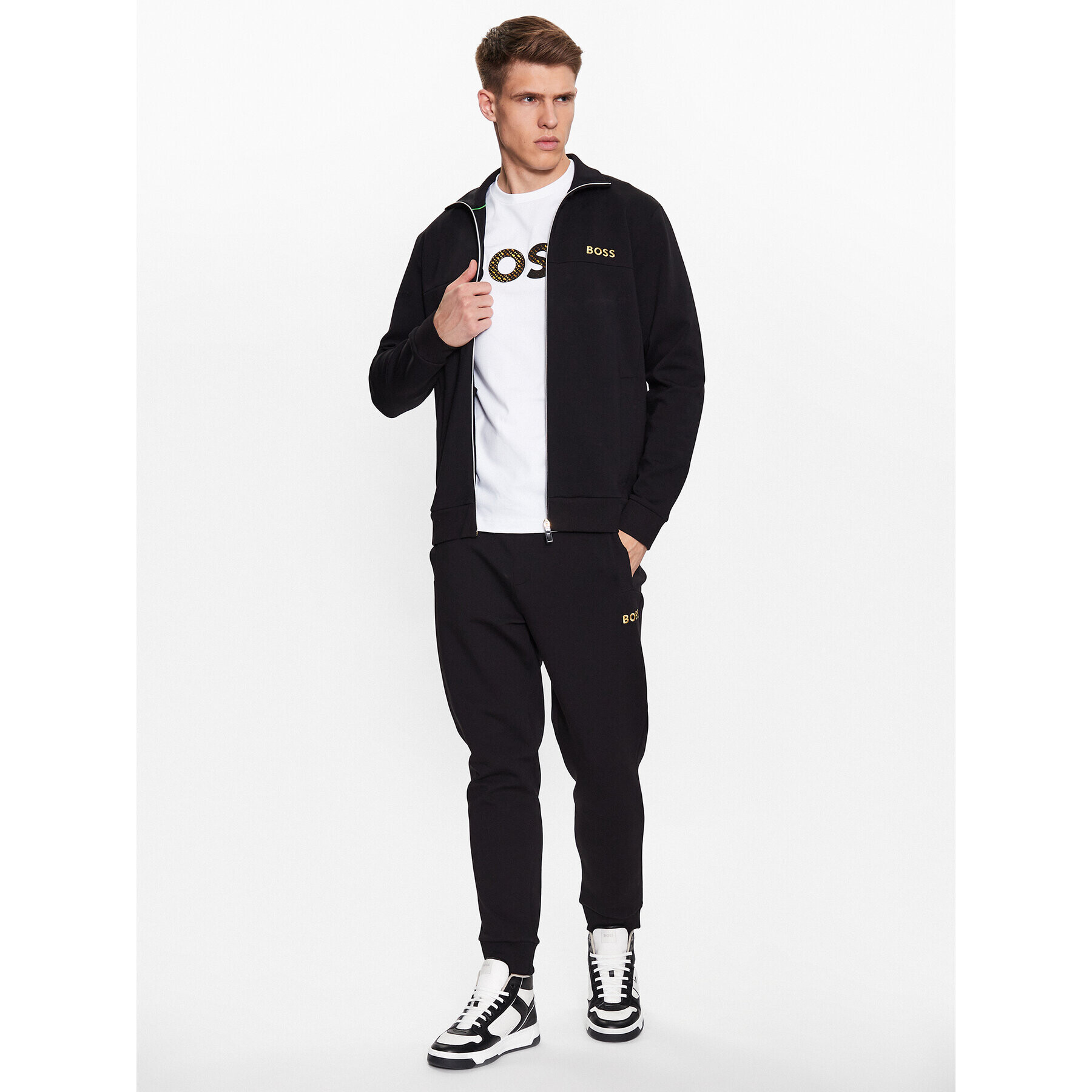 Boss Суитшърт 50482899 Черен Relaxed Fit - Pepit.bg
