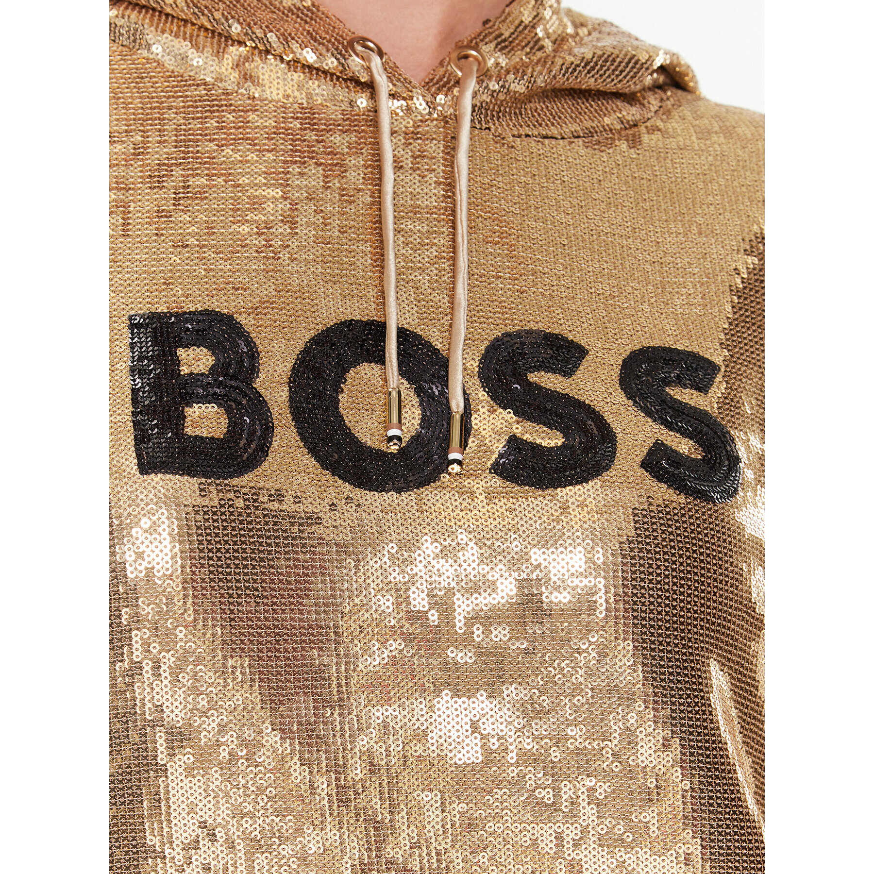 Boss Суитшърт 50483049 Златист Relaxed Fit - Pepit.bg