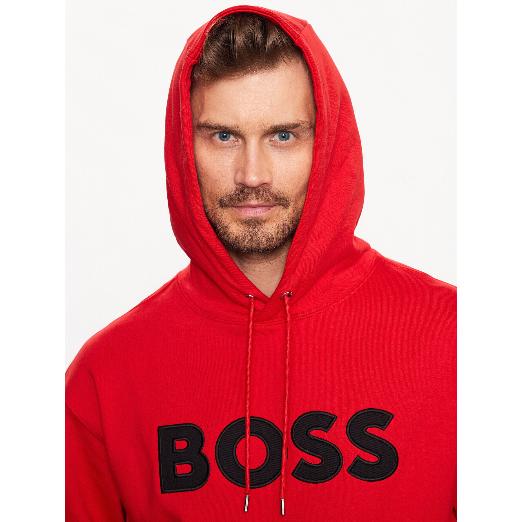 Boss Суитшърт 50486243 Червен Oversize - Pepit.bg