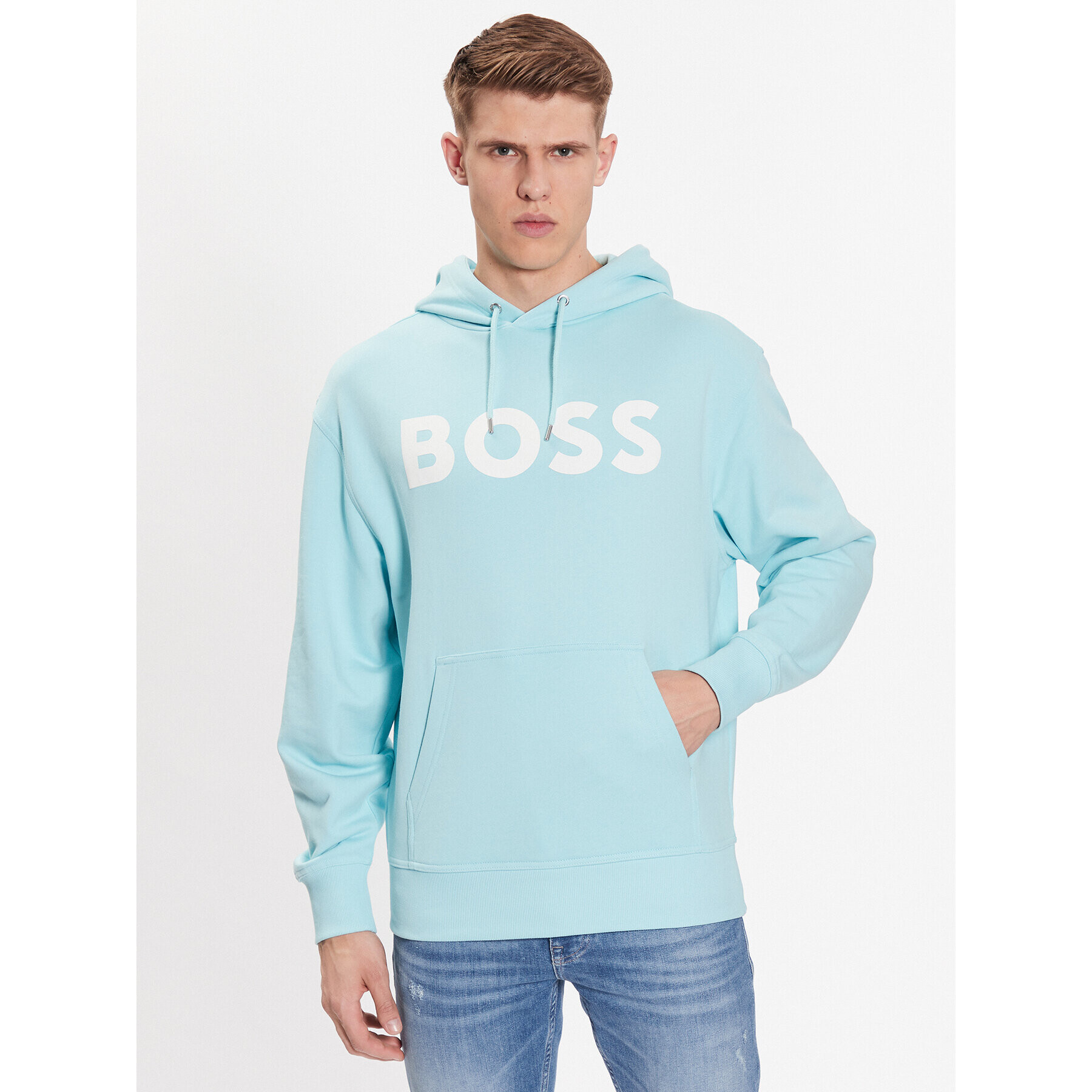 Boss Суитшърт 50487134 Син Regular Fit - Pepit.bg