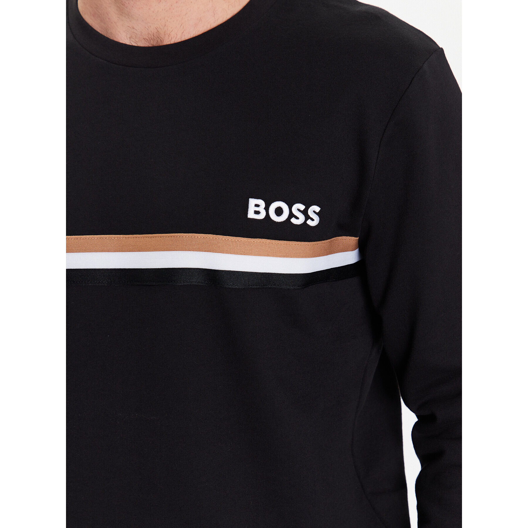 Boss Суитшърт Iconic 50488076 Черен Regular Fit - Pepit.bg