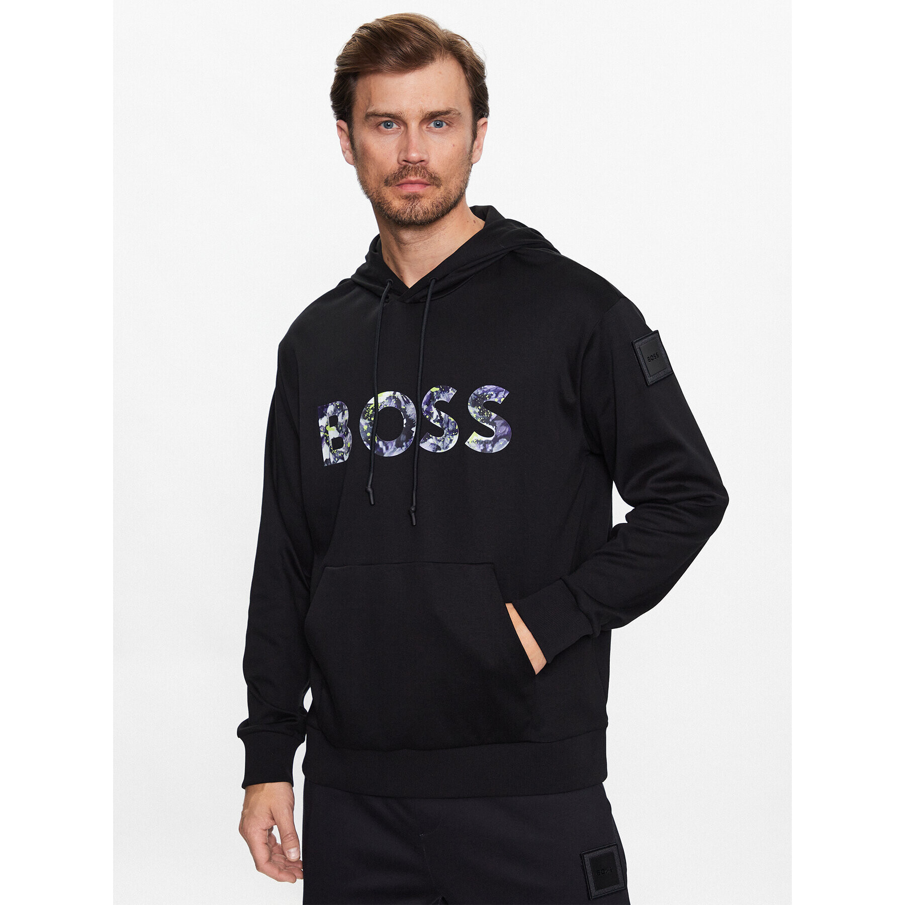 Boss Суитшърт 50489152 Черен Relaxed Fit - Pepit.bg