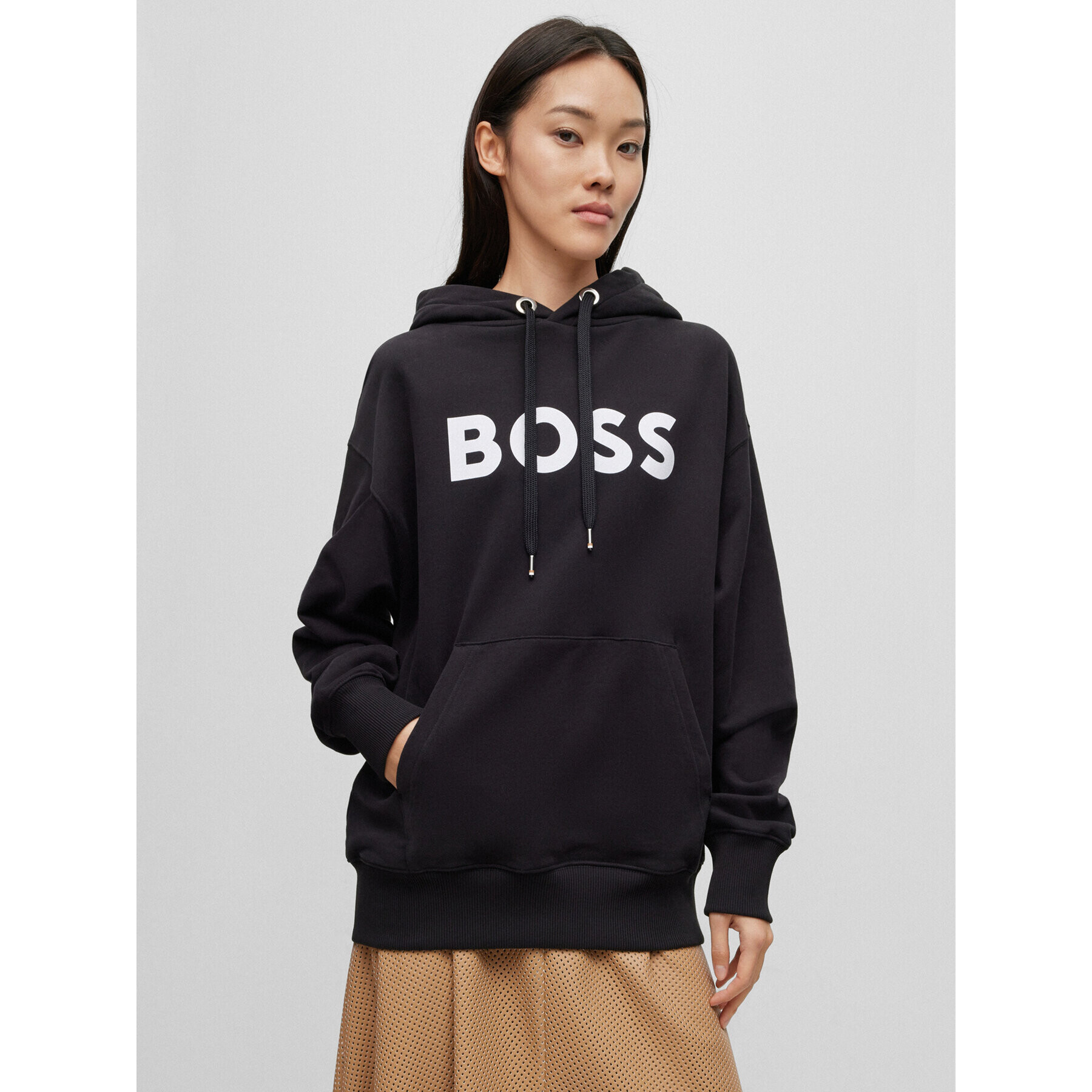 Boss Суитшърт 50490635 Черен Regular Fit - Pepit.bg