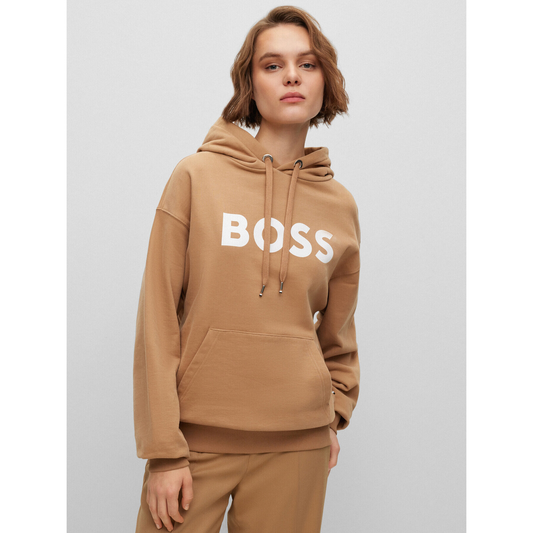 Boss Суитшърт 50490635 Кафяв Regular Fit - Pepit.bg