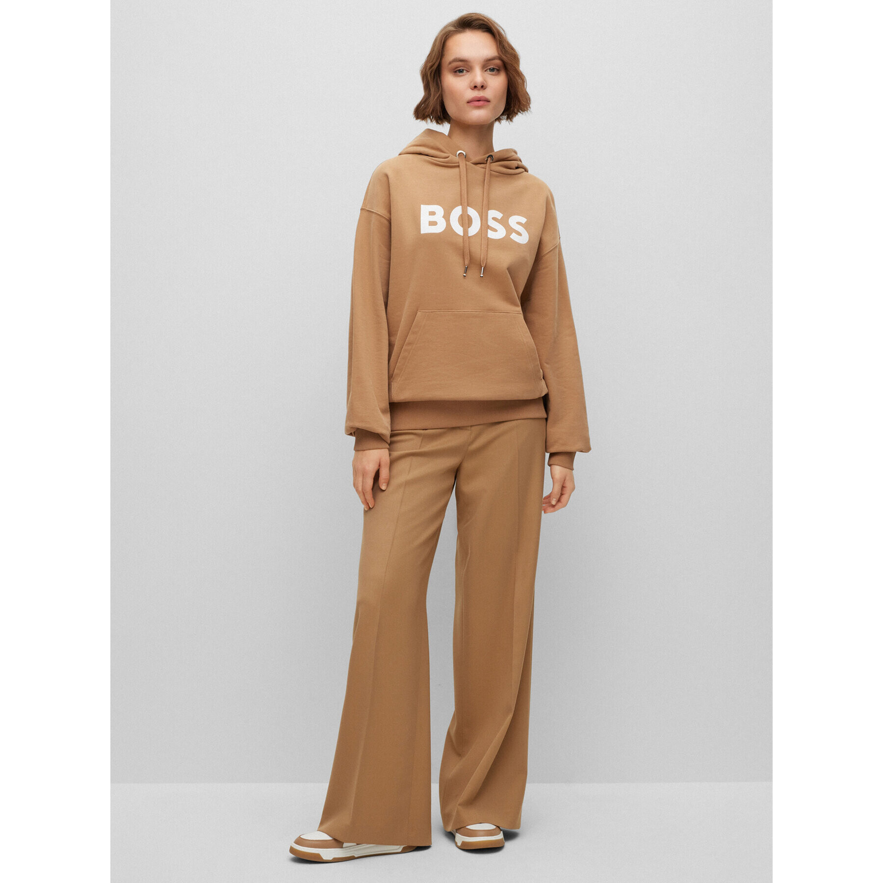 Boss Суитшърт 50490635 Кафяв Regular Fit - Pepit.bg