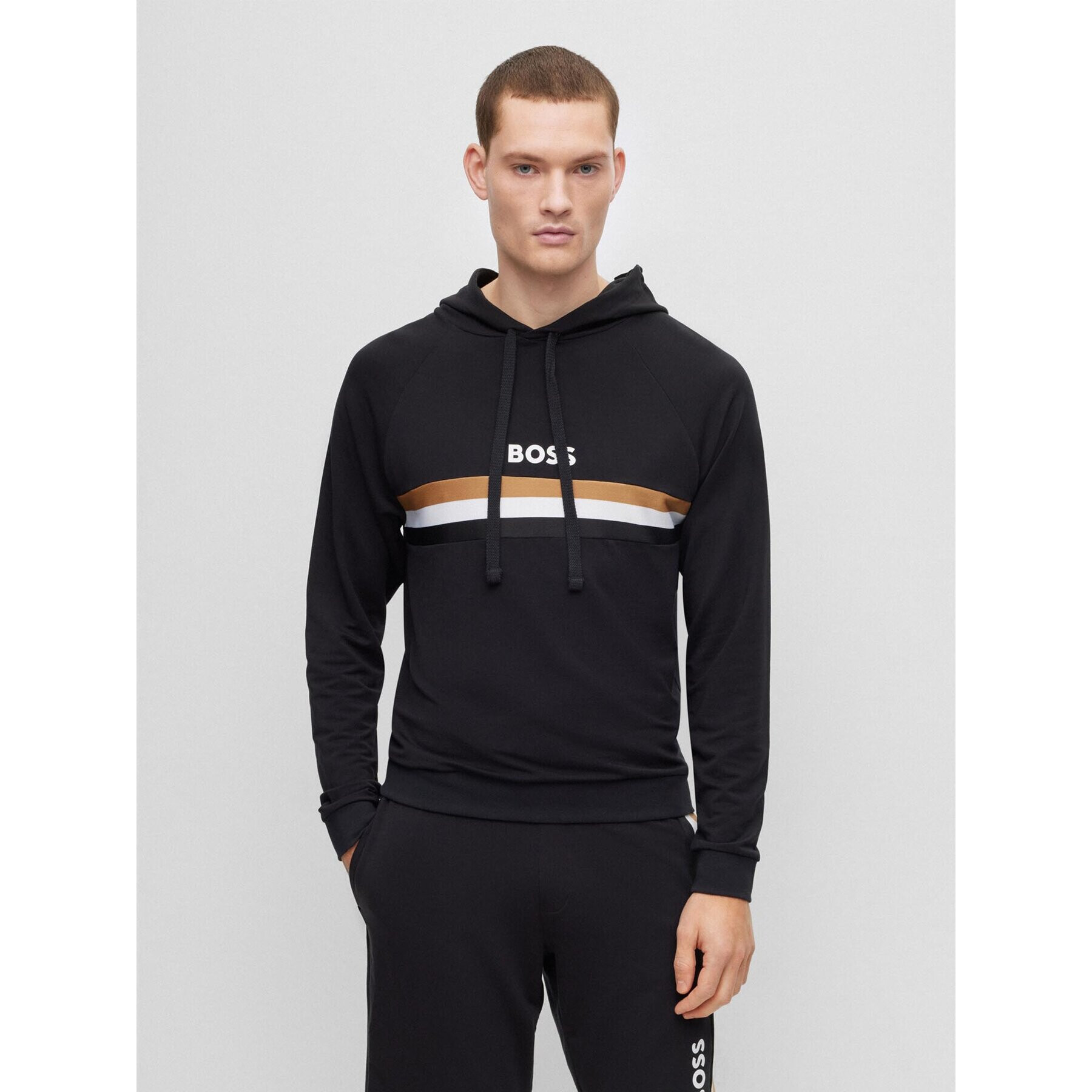 Boss Суитшърт 50491496 Черен Regular Fit - Pepit.bg