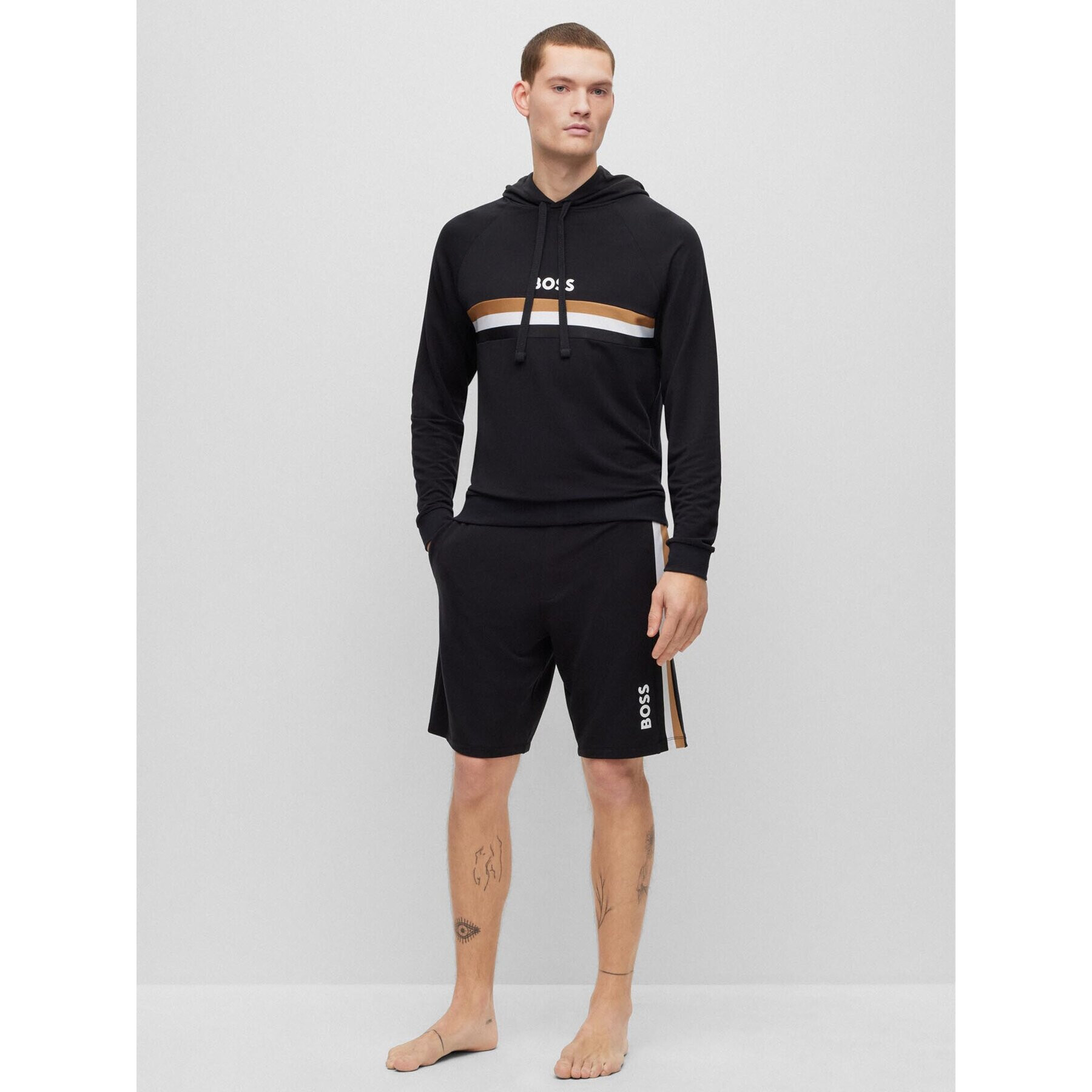 Boss Суитшърт 50491496 Черен Regular Fit - Pepit.bg