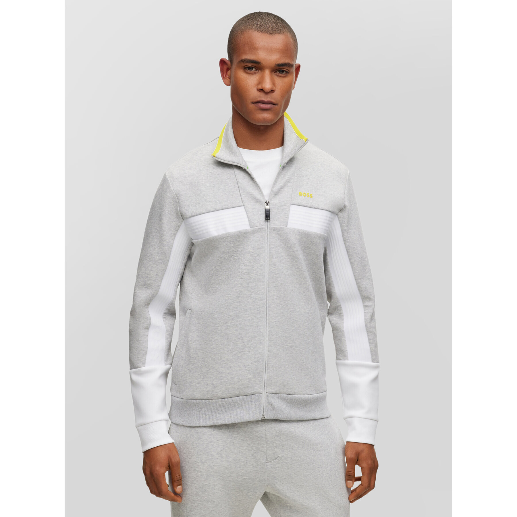 Boss Суитшърт 50493470 Сив Regular Fit - Pepit.bg