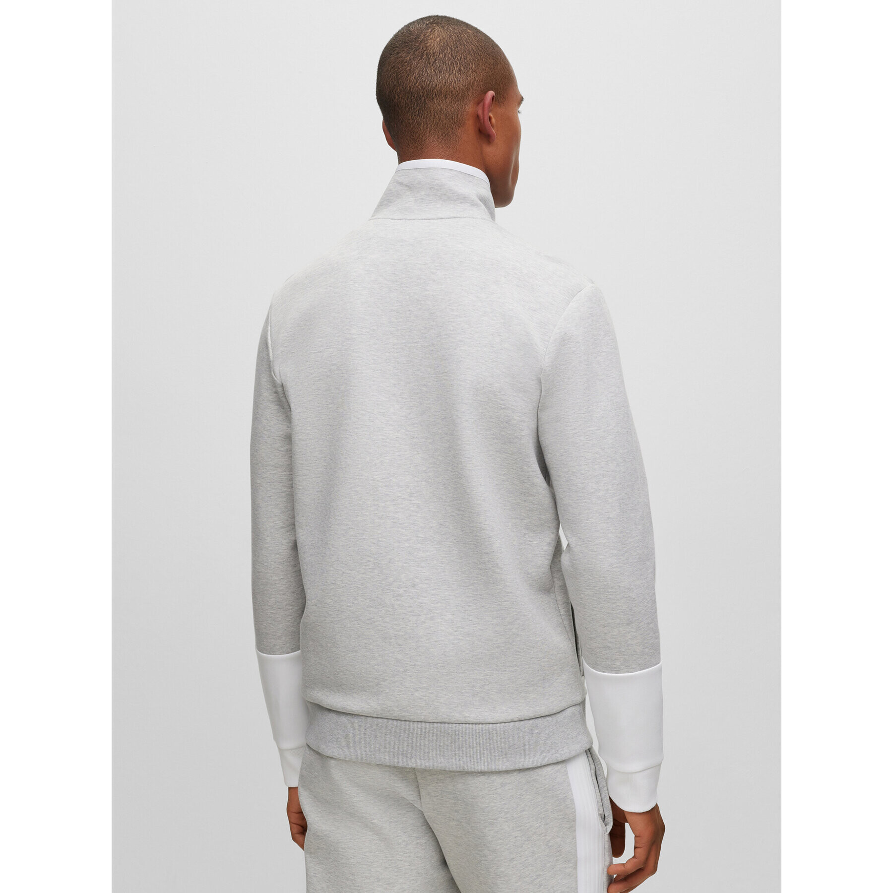 Boss Суитшърт 50493470 Сив Regular Fit - Pepit.bg