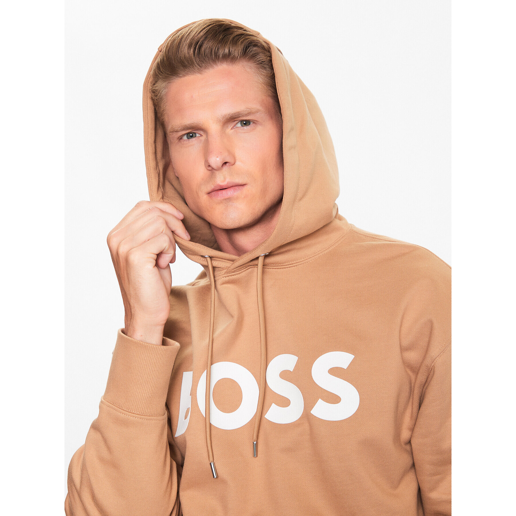 Boss Суитшърт 50496661 Бежов Oversize - Pepit.bg